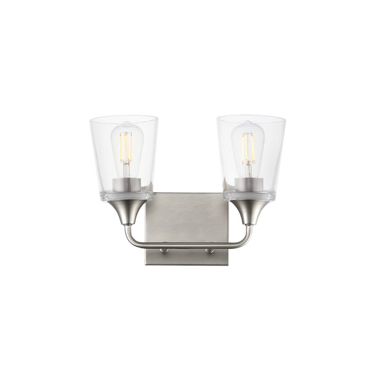 Hudson 2-Light Bath Vanity Satin Nickel by Maxim Lighting