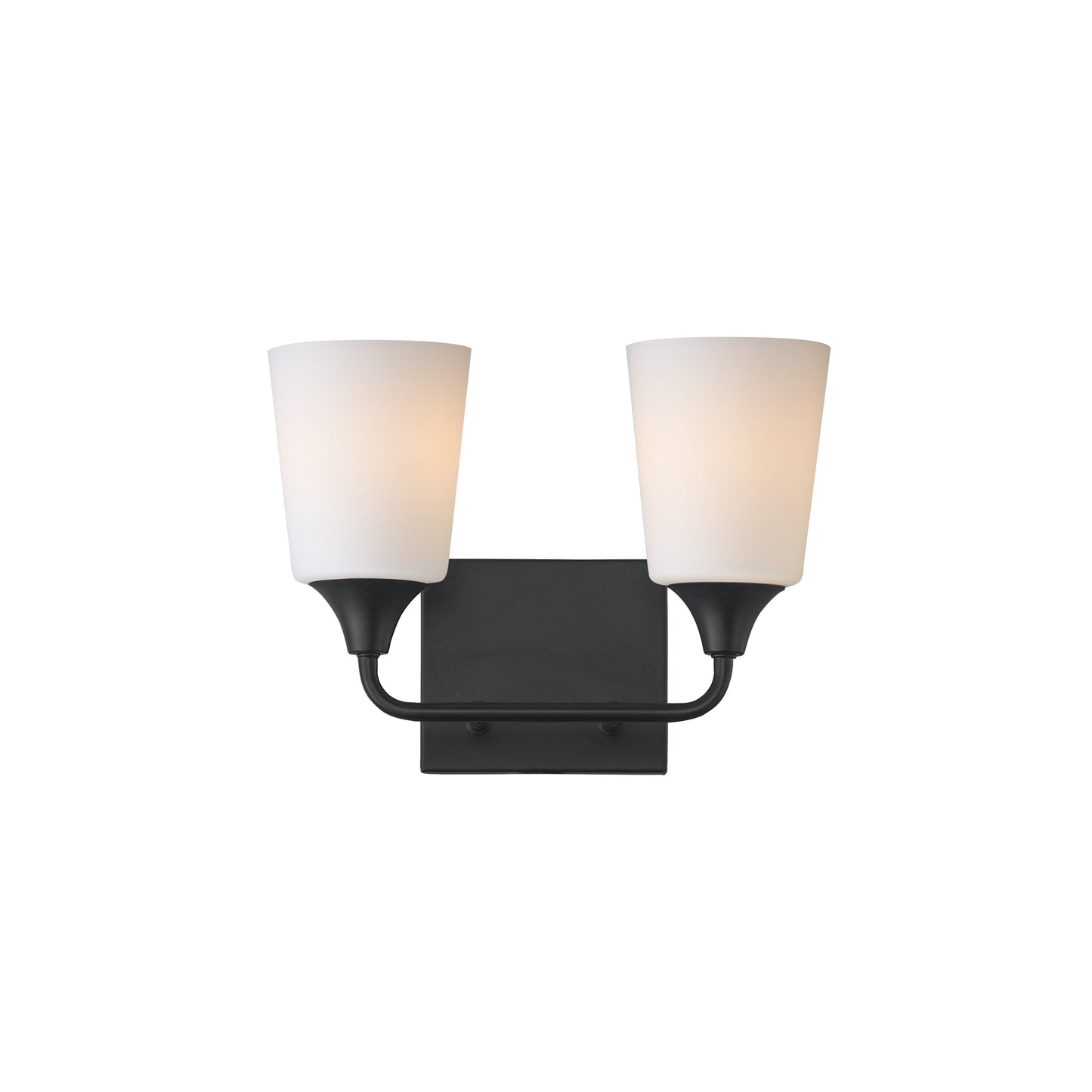 Hudson 2-Light Bath Vanity Black by Maxim Lighting