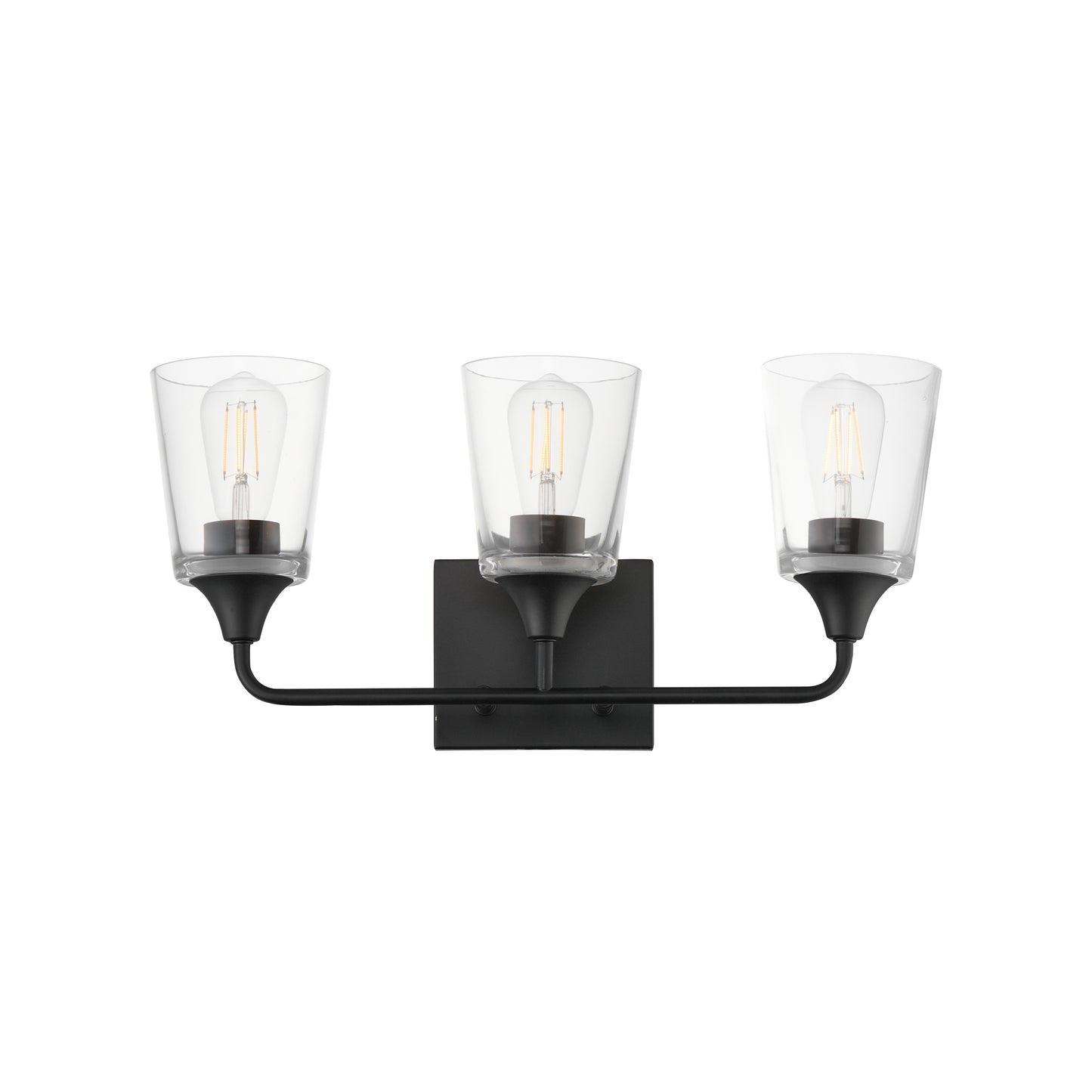 Hudson 3-Light Bath Vanity Black by Maxim Lighting