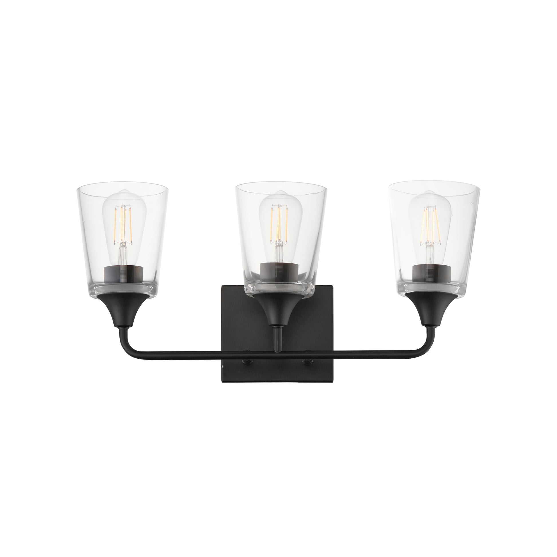 Hudson 3-Light Bath Vanity Black by Maxim Lighting