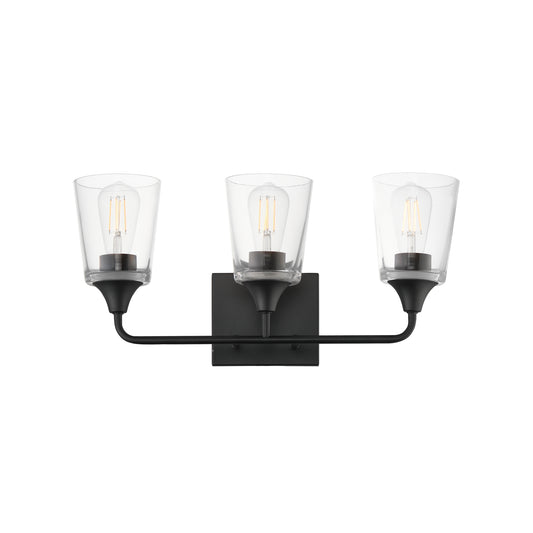 Hudson 3-Light Bath Vanity Black by Maxim Lighting