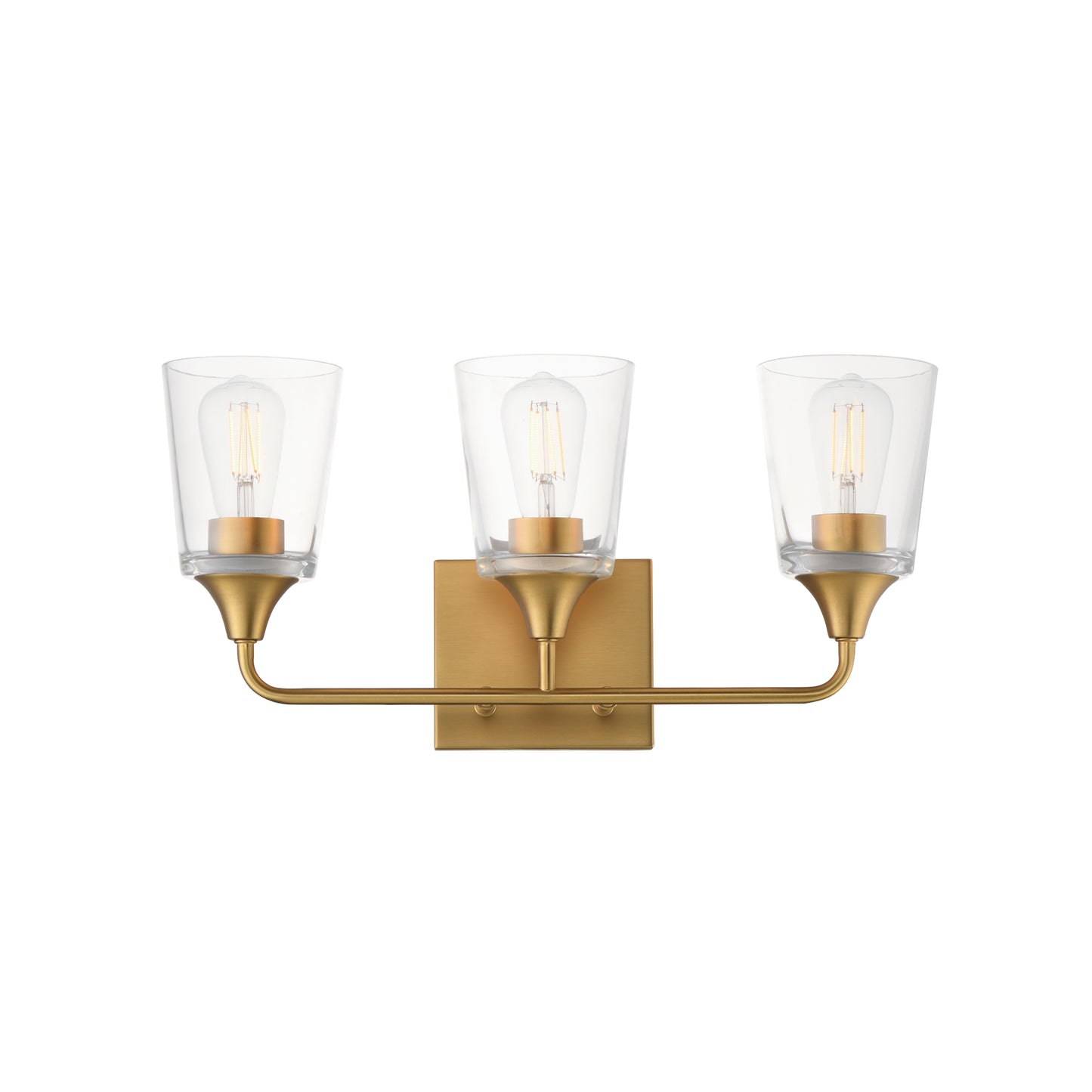 Hudson 3-Light Bath Vanity Natural Aged Brass by Maxim Lighting