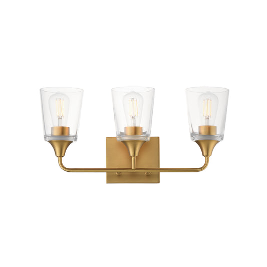 Hudson 3-Light Bath Vanity Natural Aged Brass by Maxim Lighting
