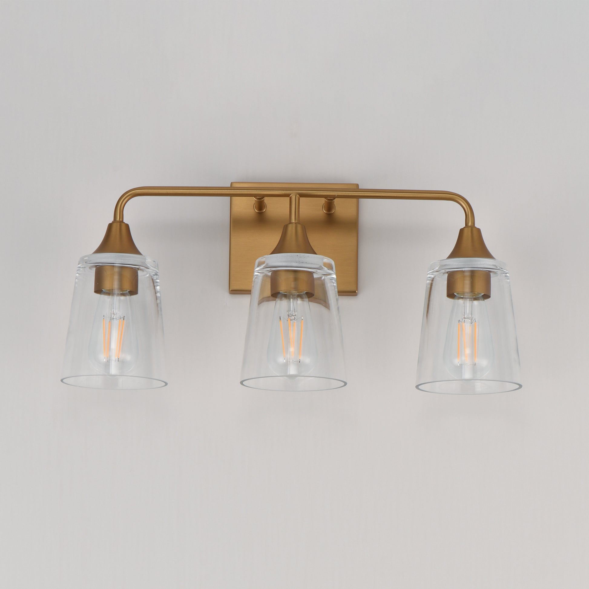 Hudson 3-Light Bath Vanity Natural Aged Brass by Maxim Lighting