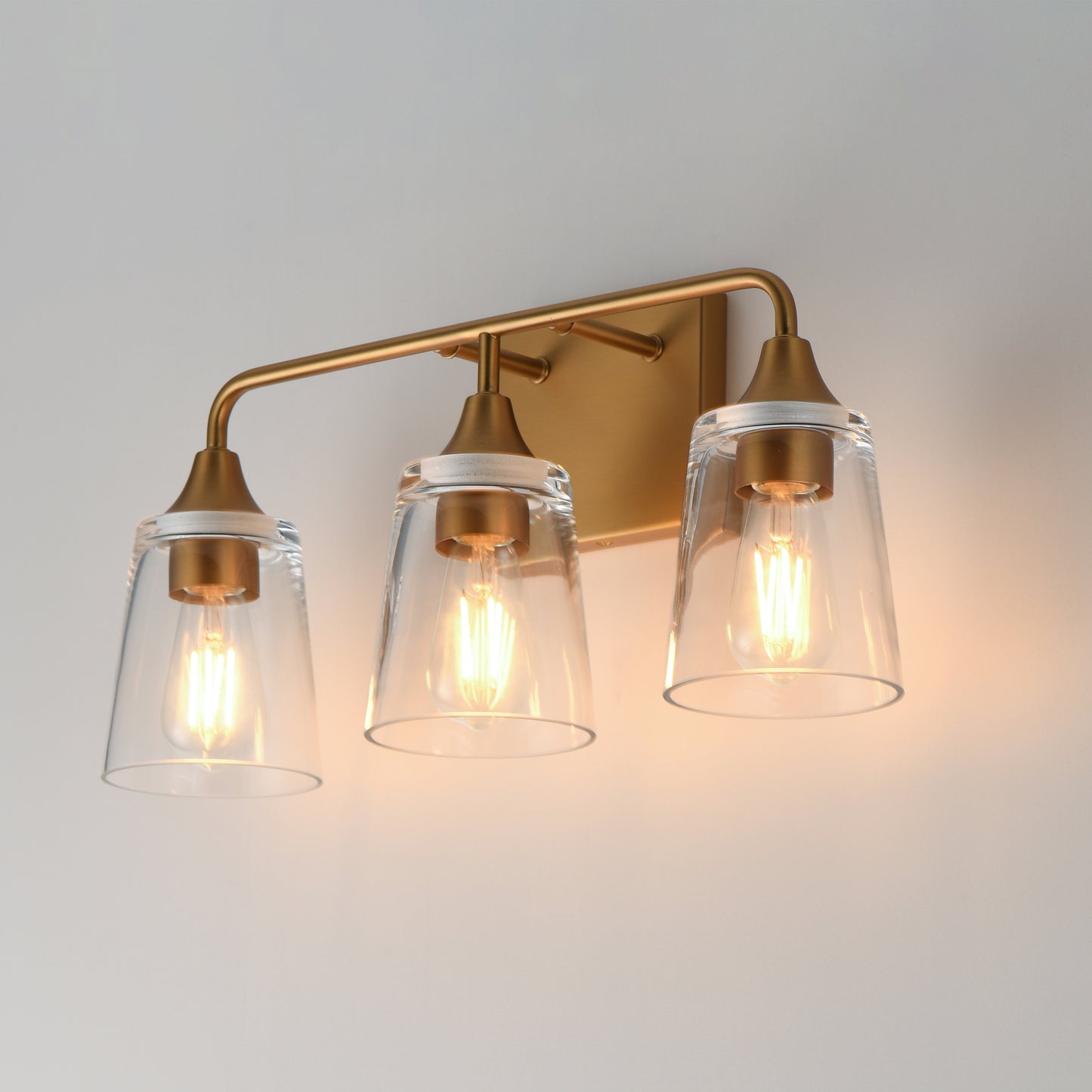 Hudson 3-Light Bath Vanity Natural Aged Brass by Maxim Lighting