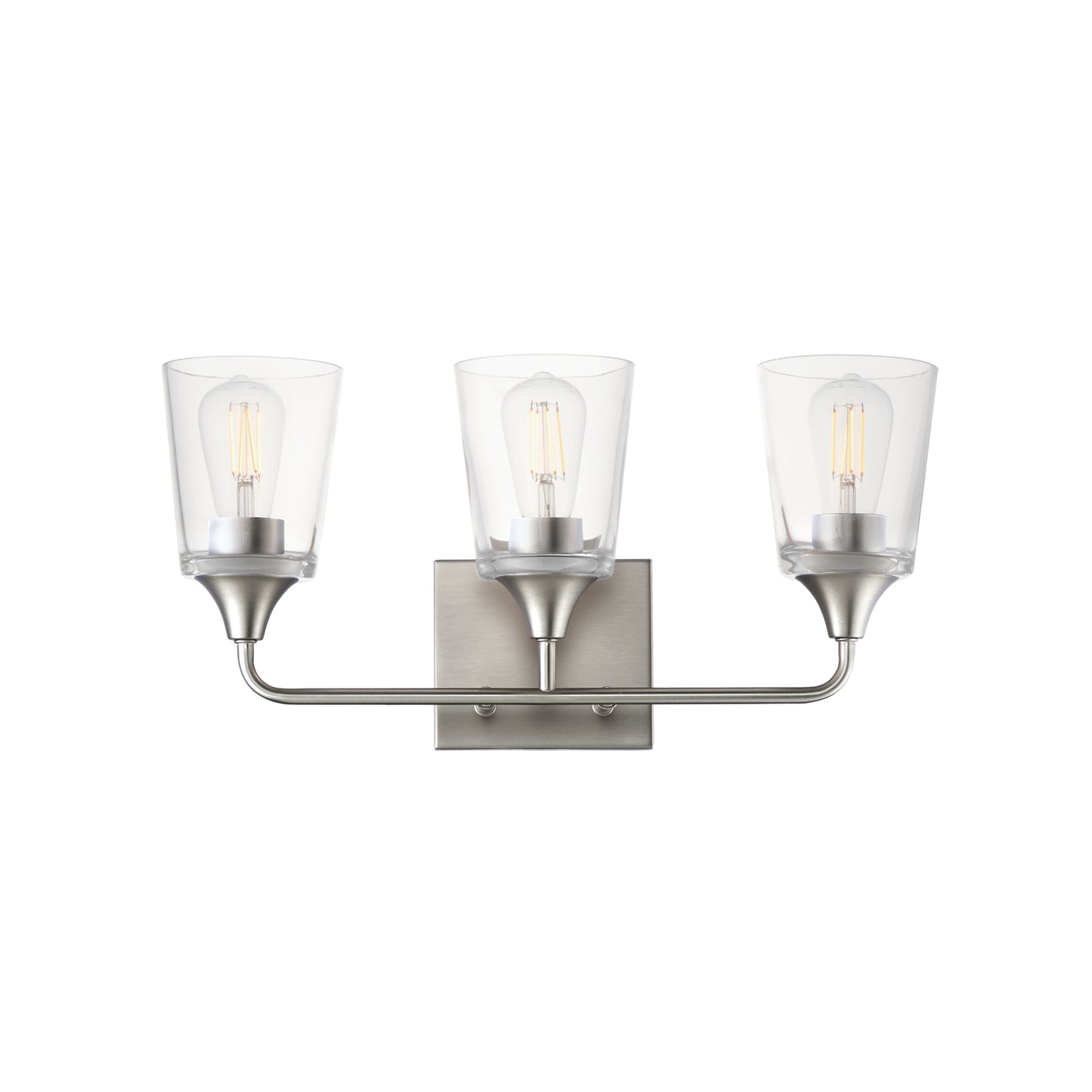 Hudson 3-Light Bath Vanity Satin Nickel by Maxim Lighting