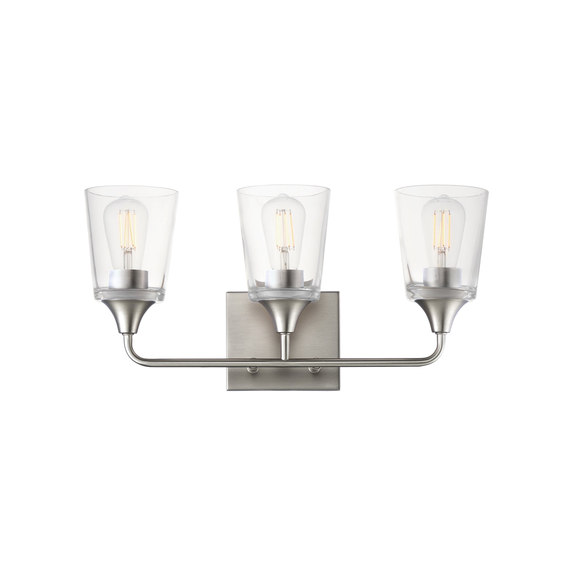 Hudson 3-Light Bath Vanity Satin Nickel by Maxim Lighting