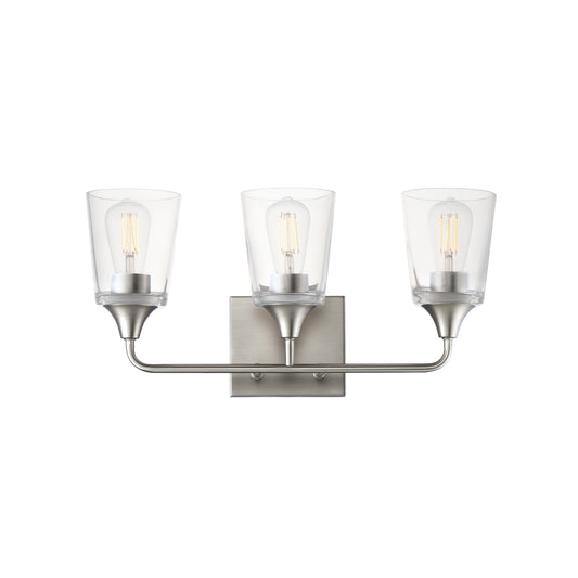 Hudson 3-Light Bath Vanity Satin Nickel by Maxim Lighting