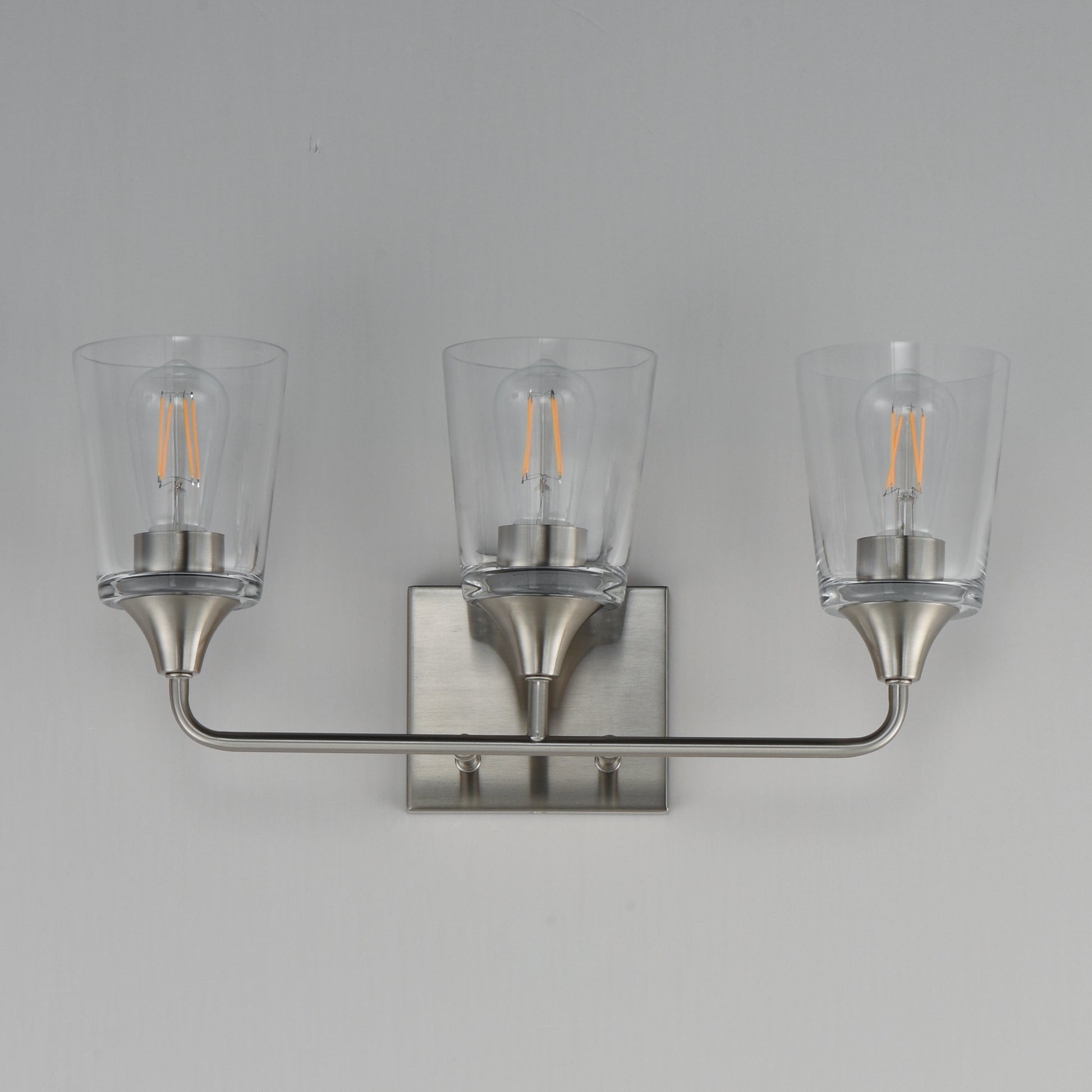 Hudson 3-Light Bath Vanity Satin Nickel by Maxim Lighting