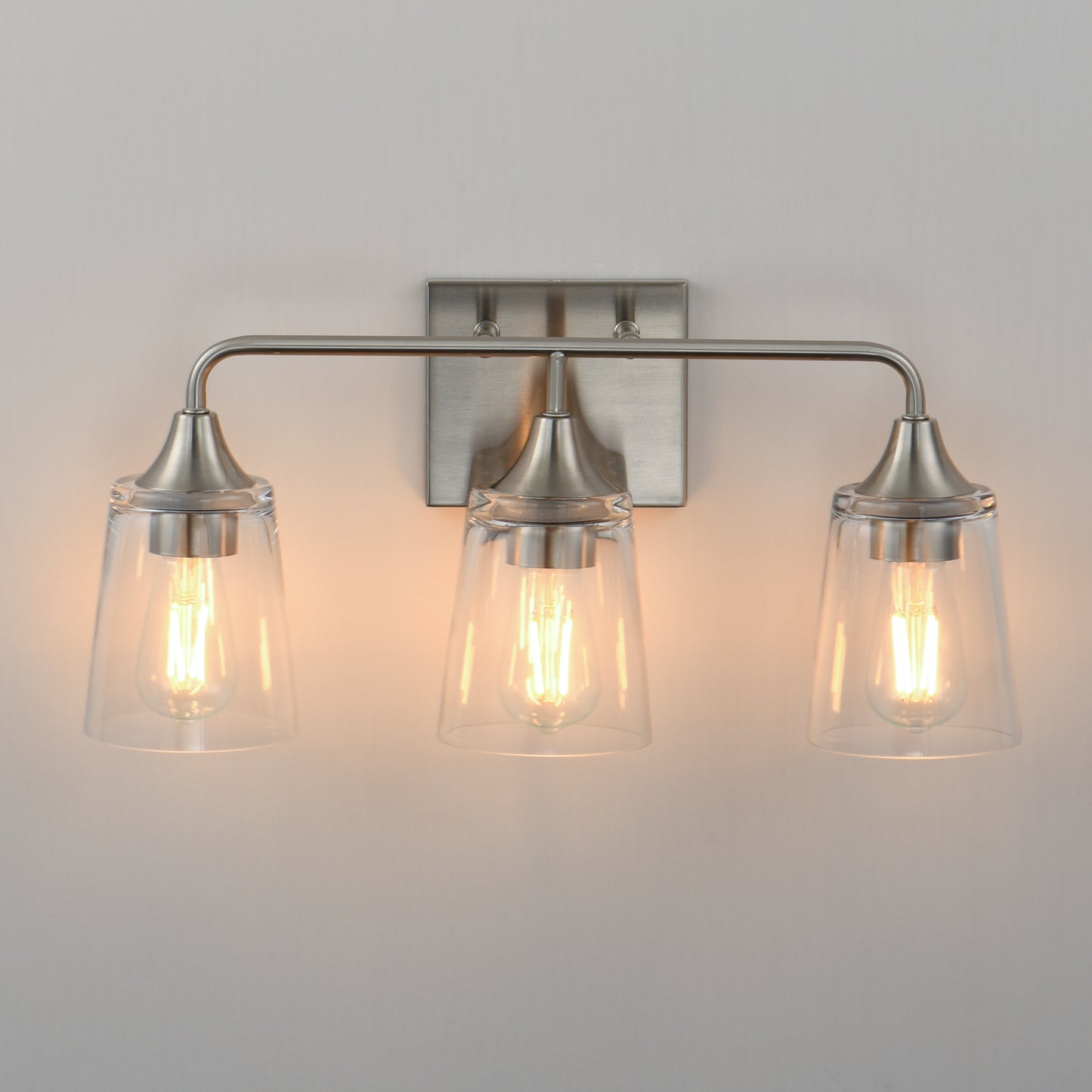 Hudson 3-Light Bath Vanity Satin Nickel by Maxim Lighting