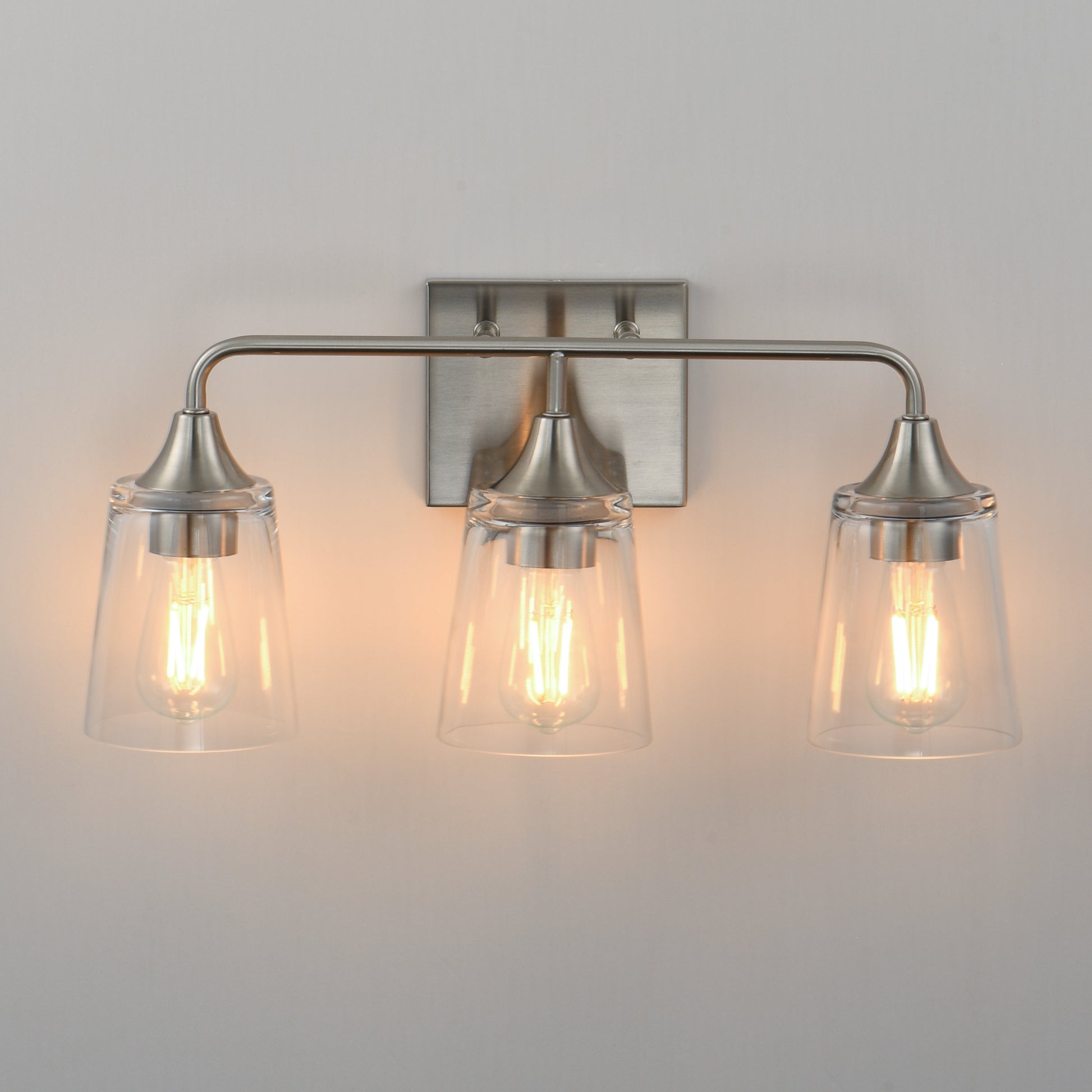 Hudson 3-Light Bath Vanity Satin Nickel by Maxim Lighting