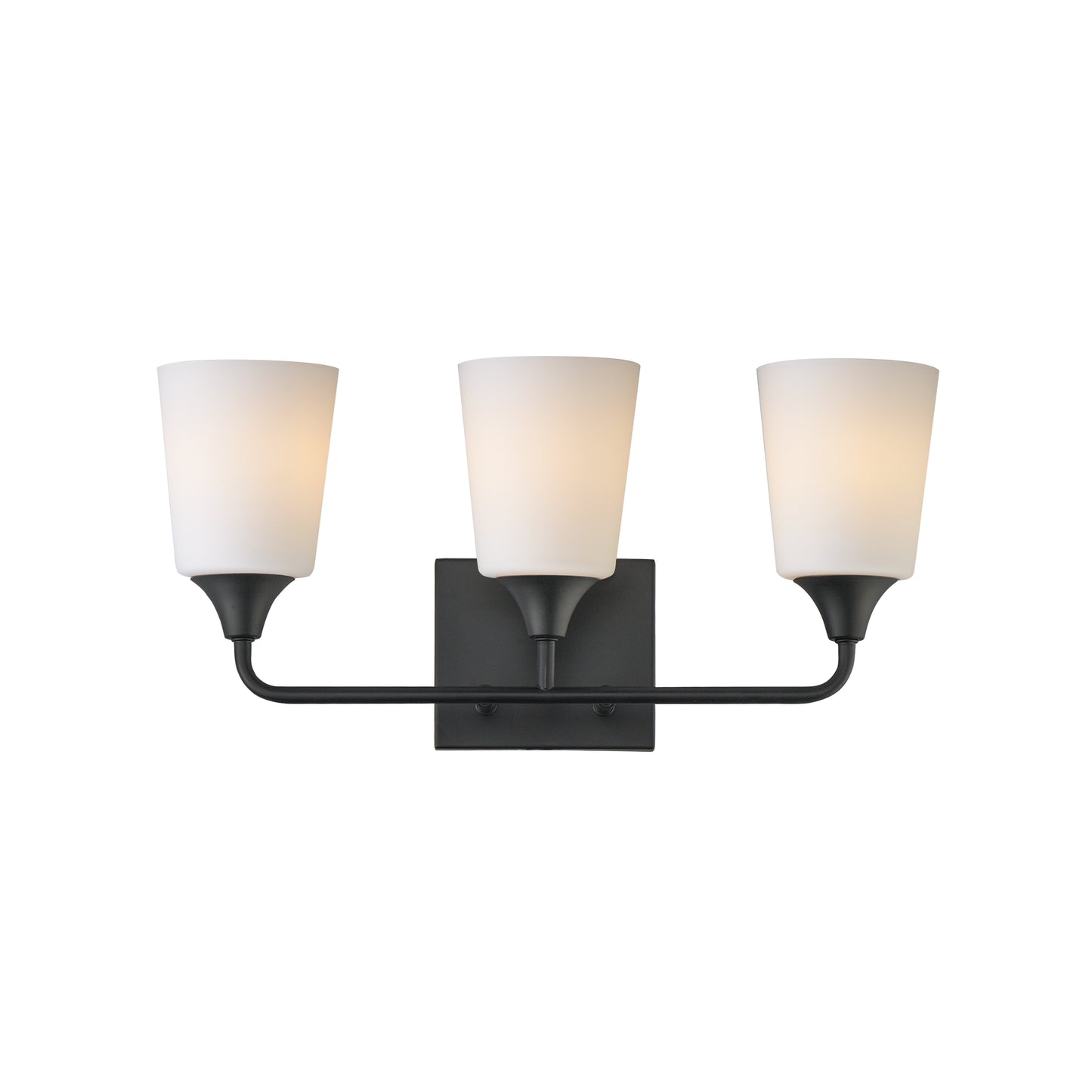 Hudson 3-Light Bath Vanity Black by Maxim Lighting