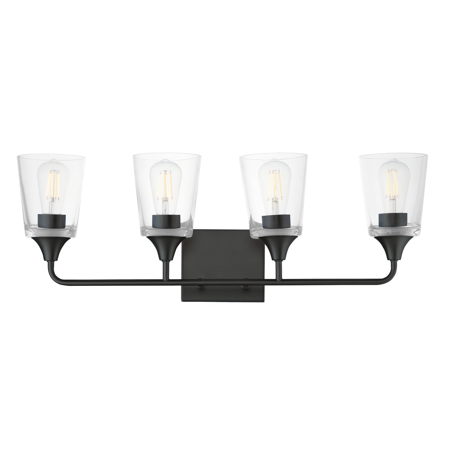 Hudson 4-Light Bath Vanity Black by Maxim Lighting