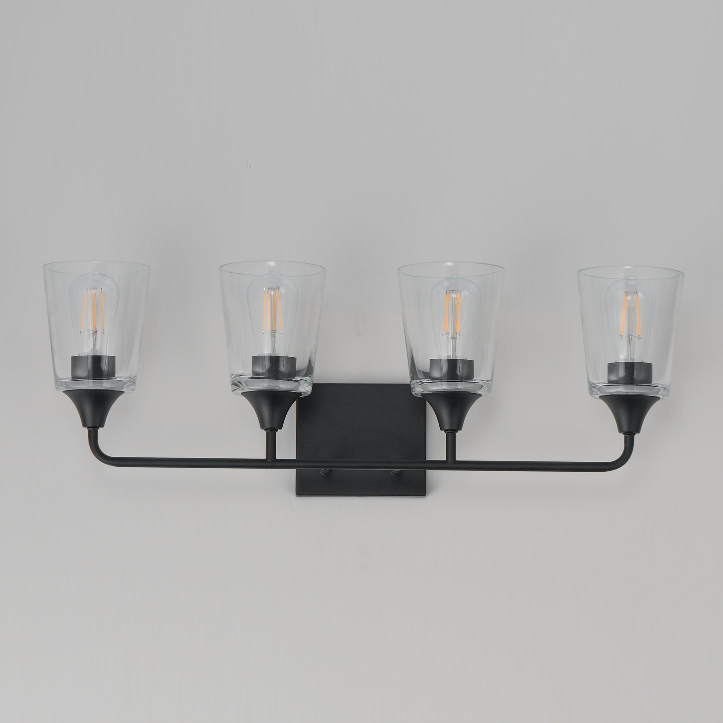 Hudson 4-Light Bath Vanity Black by Maxim Lighting