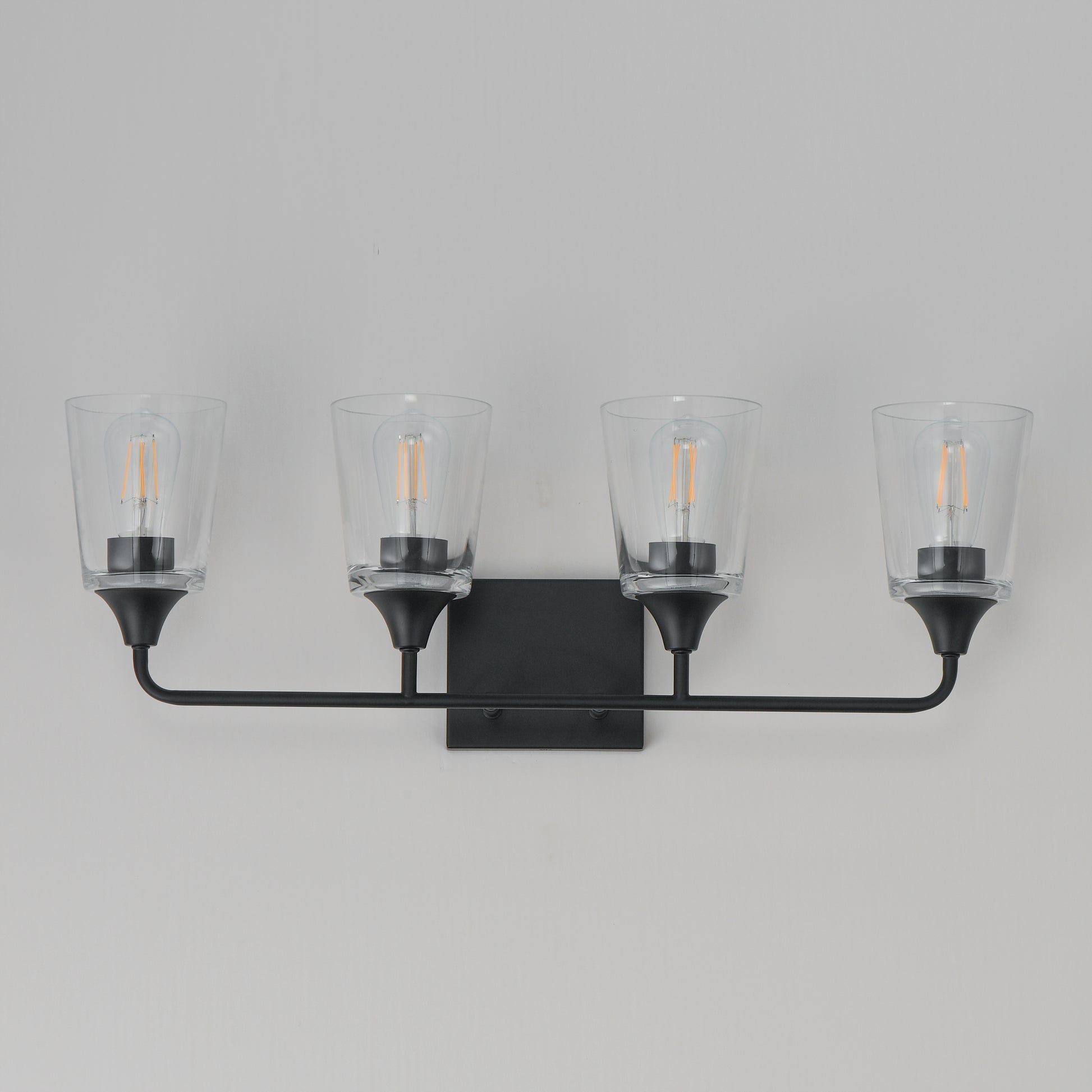 Hudson 4-Light Bath Vanity Black by Maxim Lighting