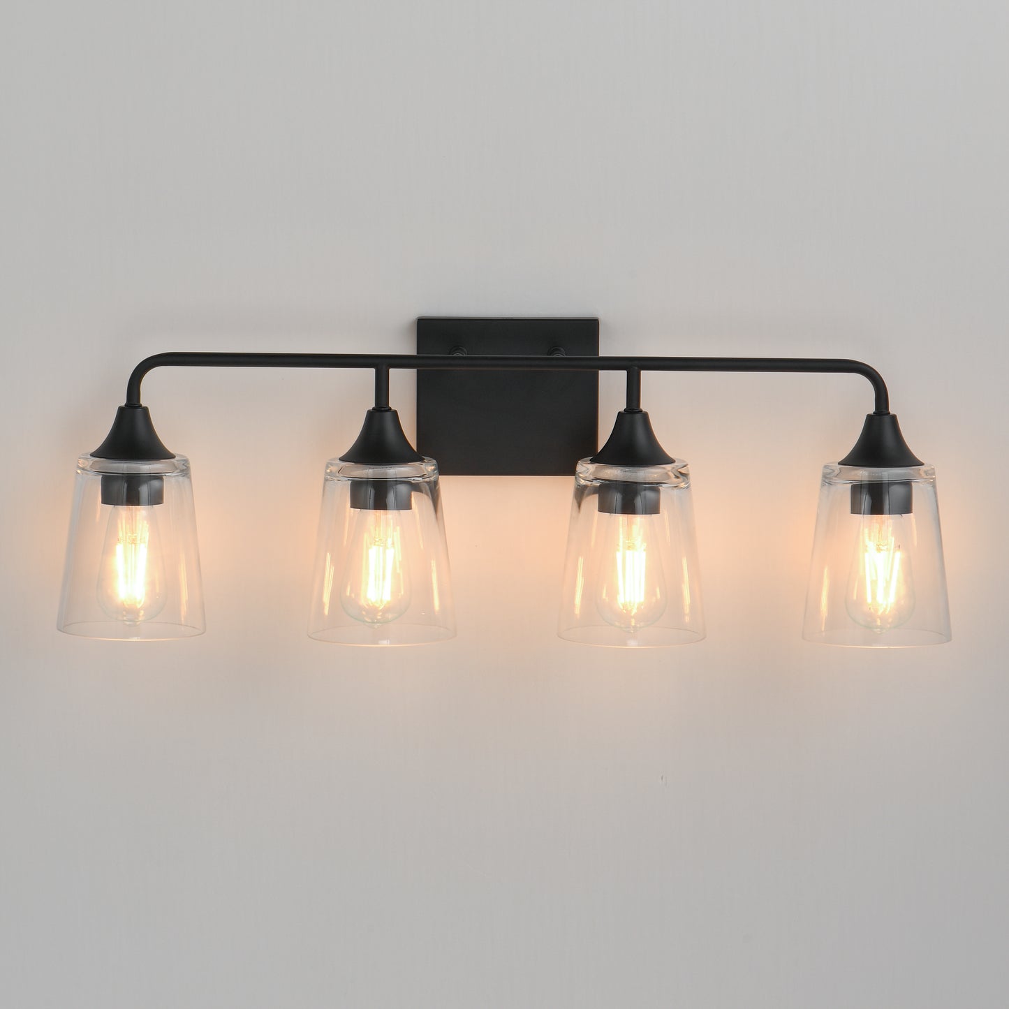 Hudson 4-Light Bath Vanity Black by Maxim Lighting