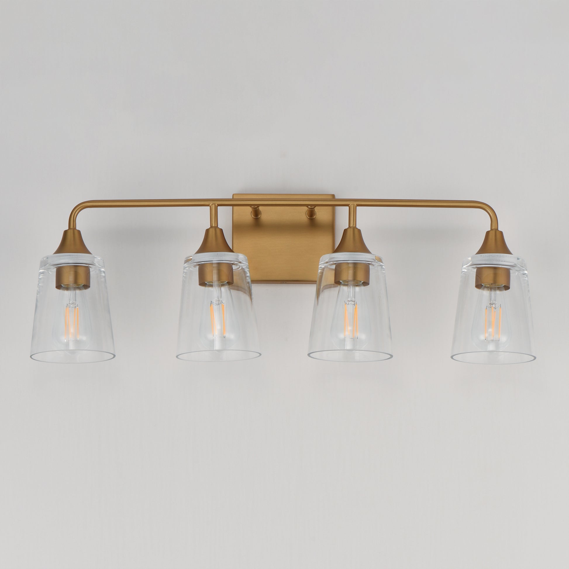 Hudson 4-Light Bath Vanity Natural Aged Brass by Maxim Lighting