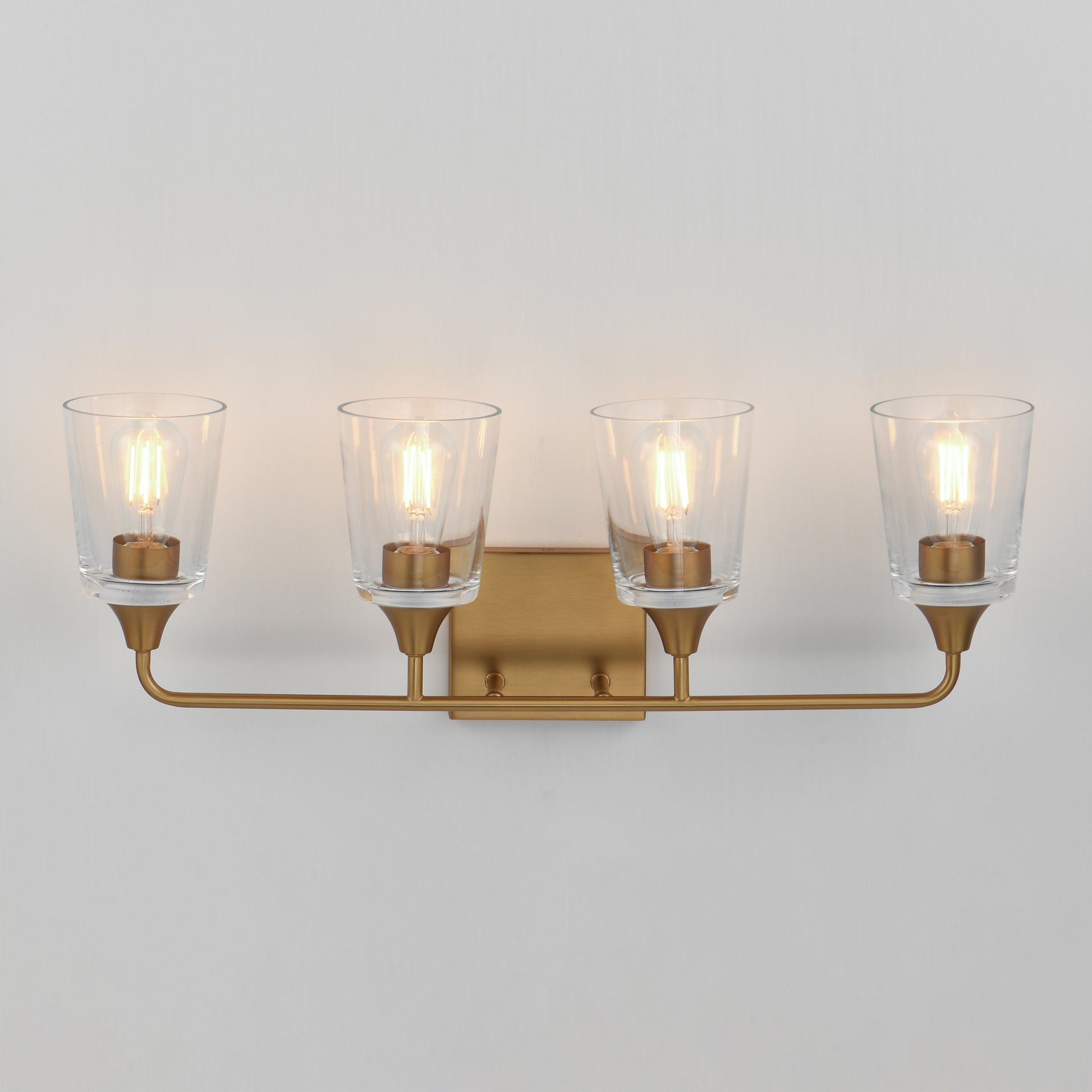 Hudson 4-Light Bath Vanity Natural Aged Brass by Maxim Lighting