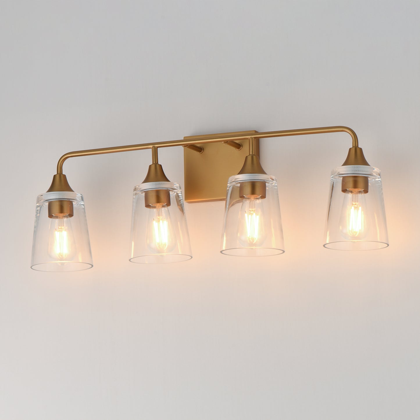 Hudson 4-Light Bath Vanity Natural Aged Brass by Maxim Lighting