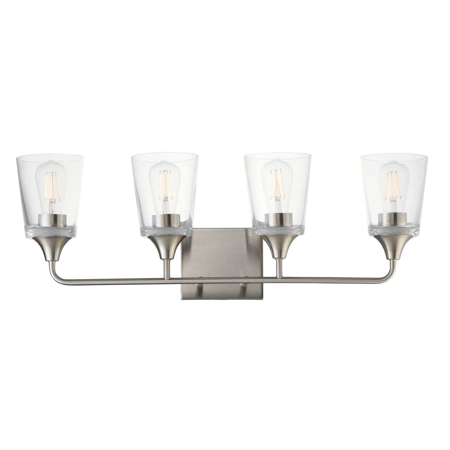 Hudson 4-Light Bath Vanity Satin Nickel by Maxim Lighting