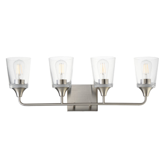 Hudson 4-Light Bath Vanity Satin Nickel by Maxim Lighting