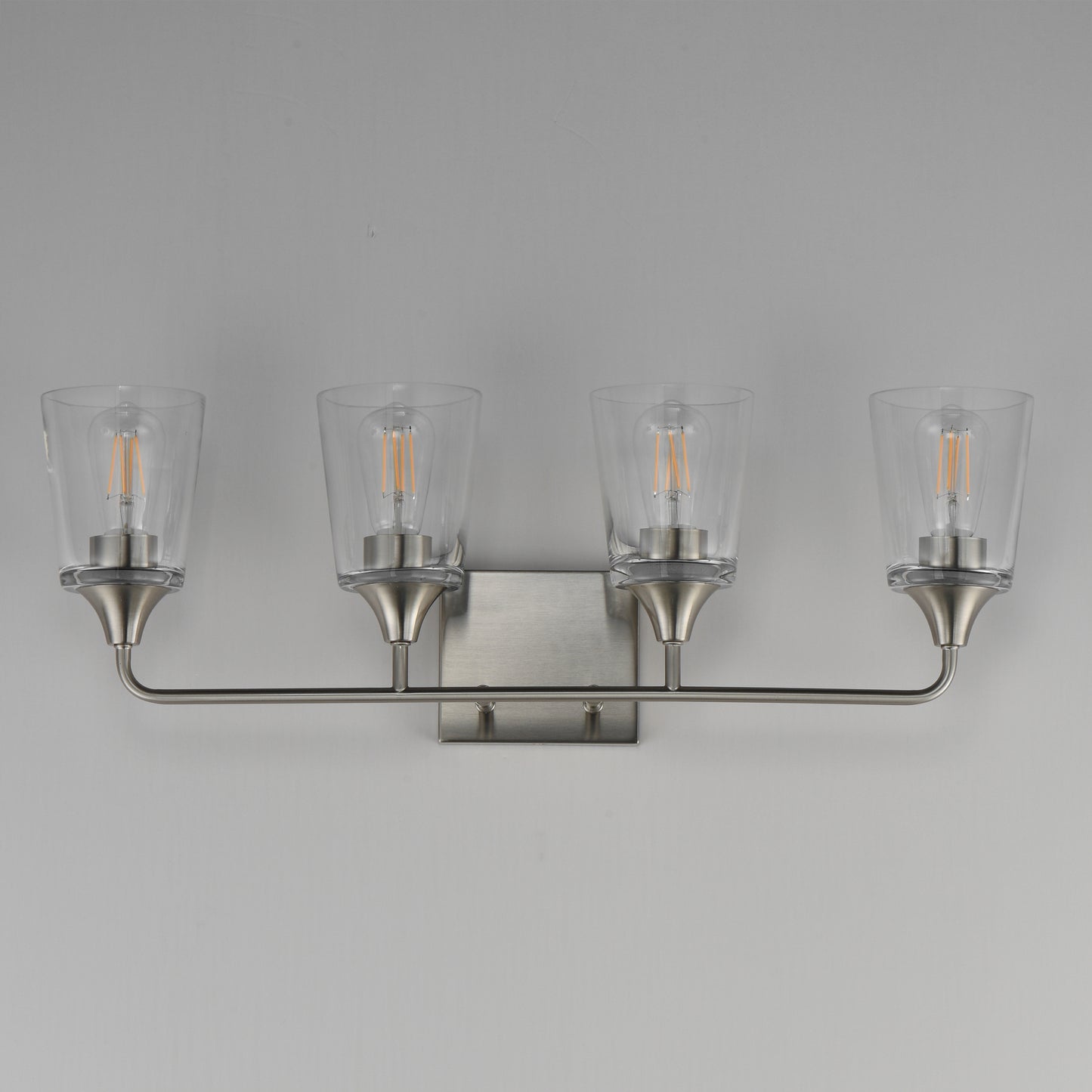 Hudson 4-Light Bath Vanity Satin Nickel by Maxim Lighting