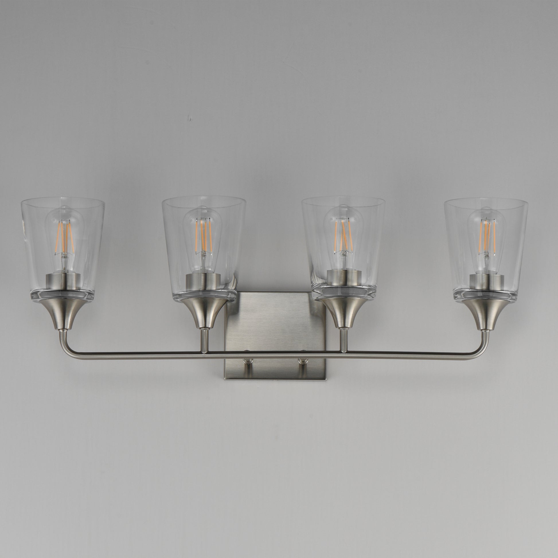 Hudson 4-Light Bath Vanity Satin Nickel by Maxim Lighting