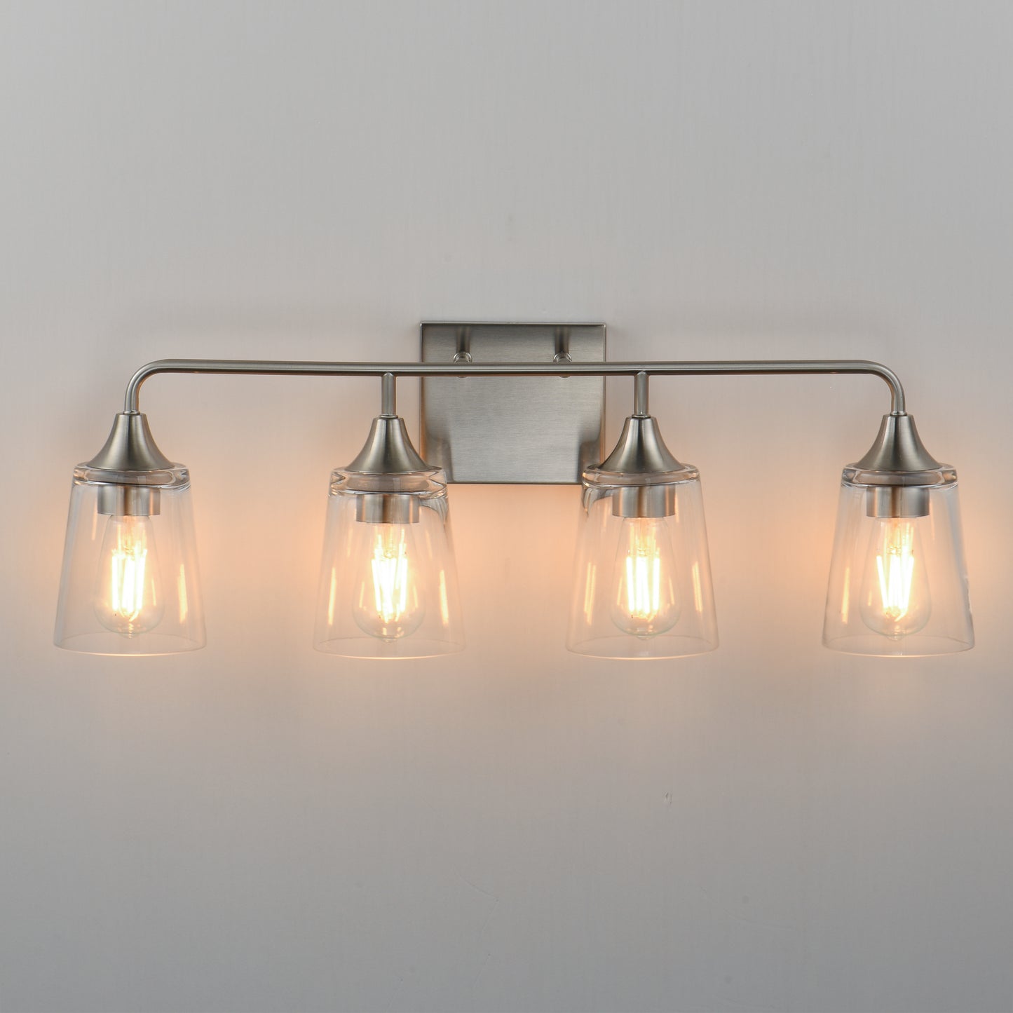 Hudson 4-Light Bath Vanity Satin Nickel by Maxim Lighting