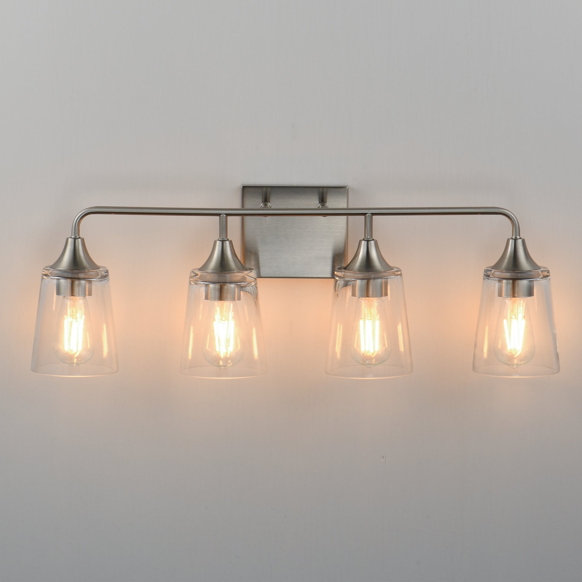 Hudson 4-Light Bath Vanity Satin Nickel by Maxim Lighting