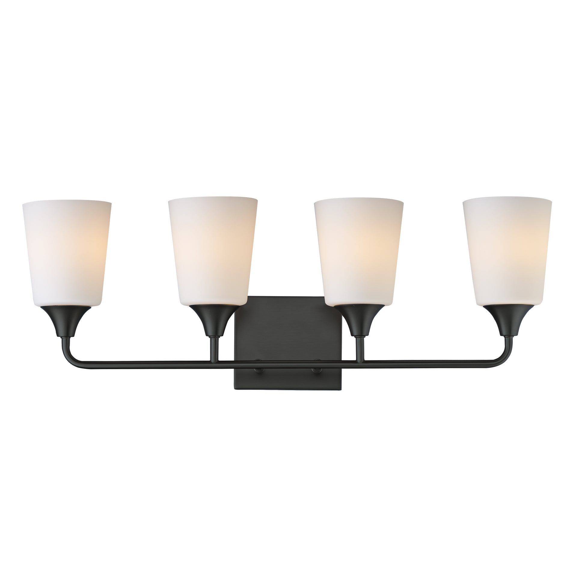 Hudson 4-Light Bath Vanity Black by Maxim Lighting