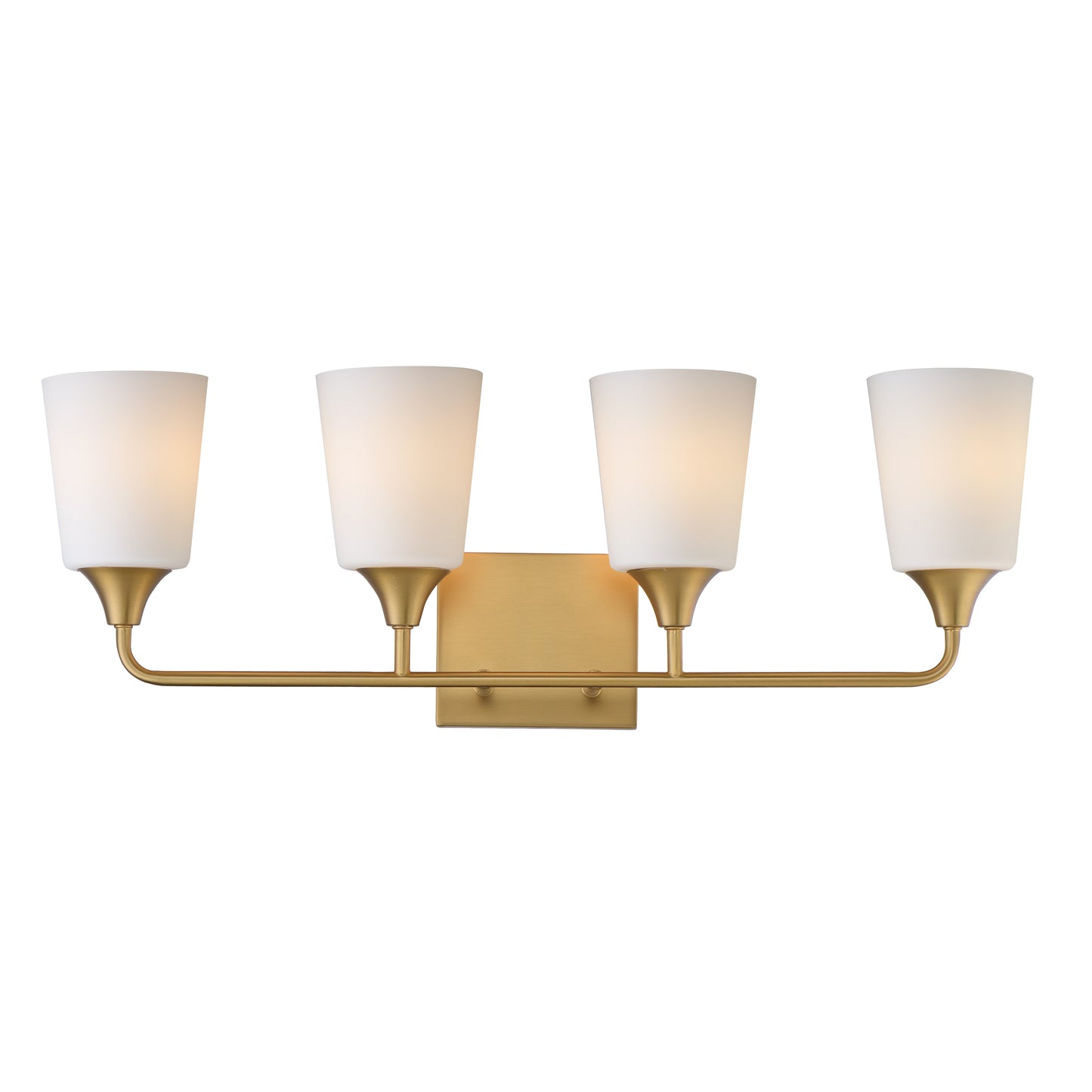 Hudson 4-Light Bath Vanity Natural Aged Brass by Maxim Lighting