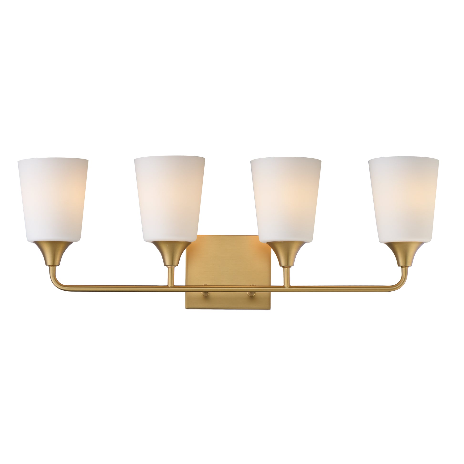 Hudson 4-Light Bath Vanity Natural Aged Brass by Maxim Lighting