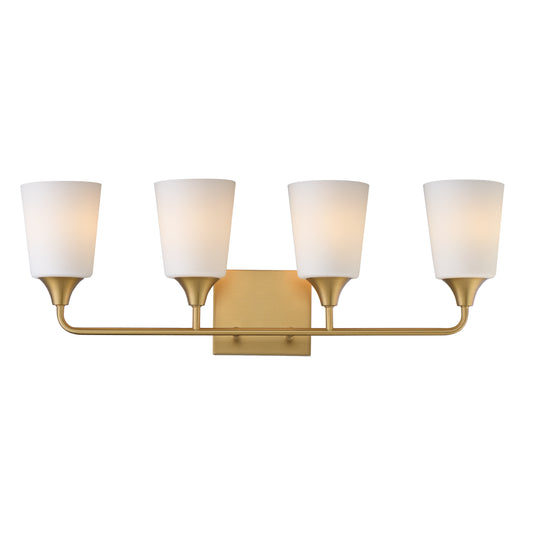 Hudson 4-Light Bath Vanity Natural Aged Brass by Maxim Lighting
