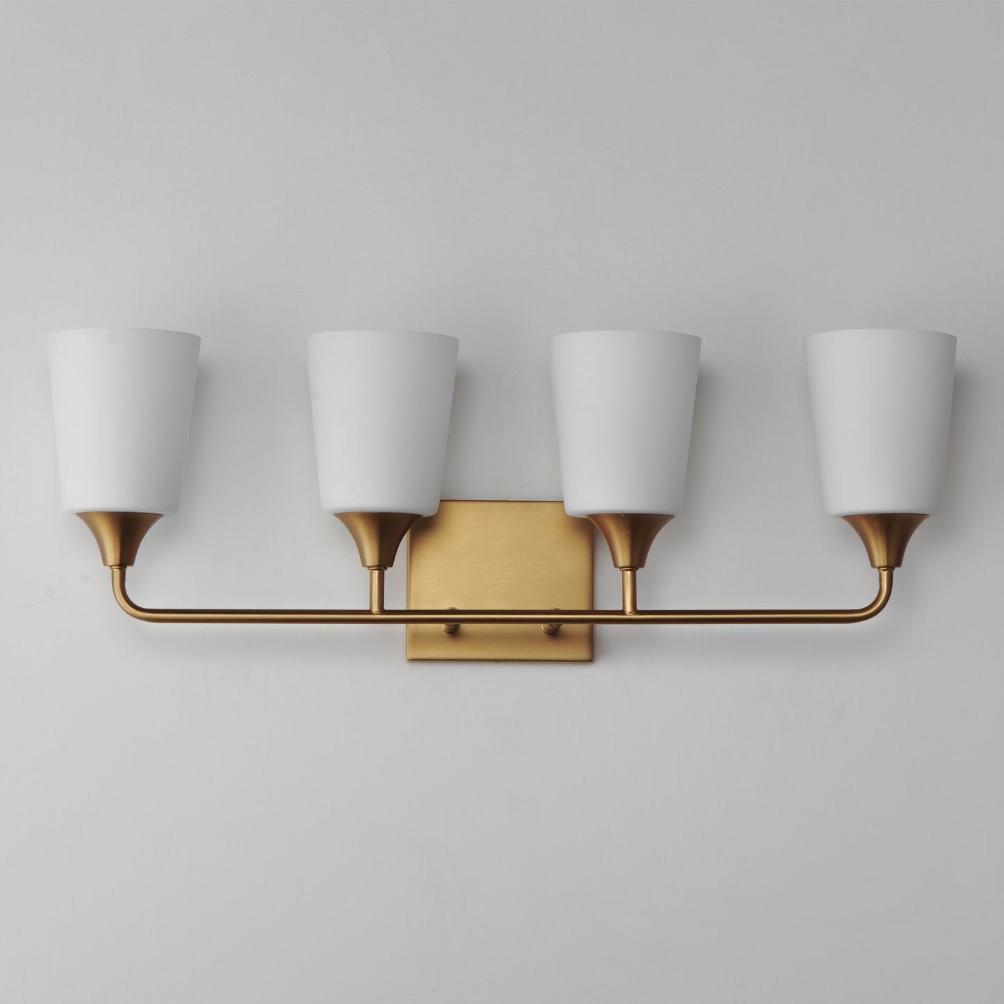 Hudson 4-Light Bath Vanity Natural Aged Brass by Maxim Lighting
