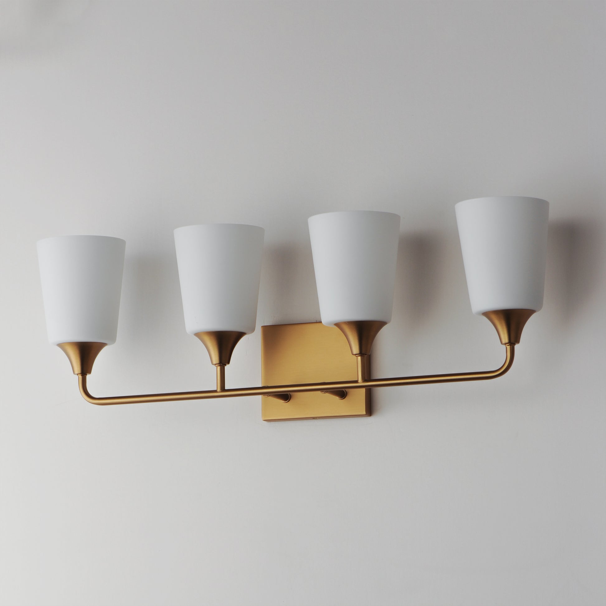 Hudson 4-Light Bath Vanity Natural Aged Brass by Maxim Lighting