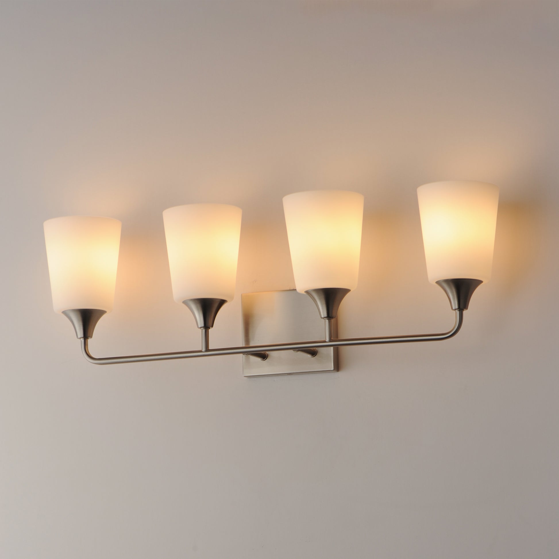 Hudson 4-Light Bath Vanity Satin Nickel by Maxim Lighting