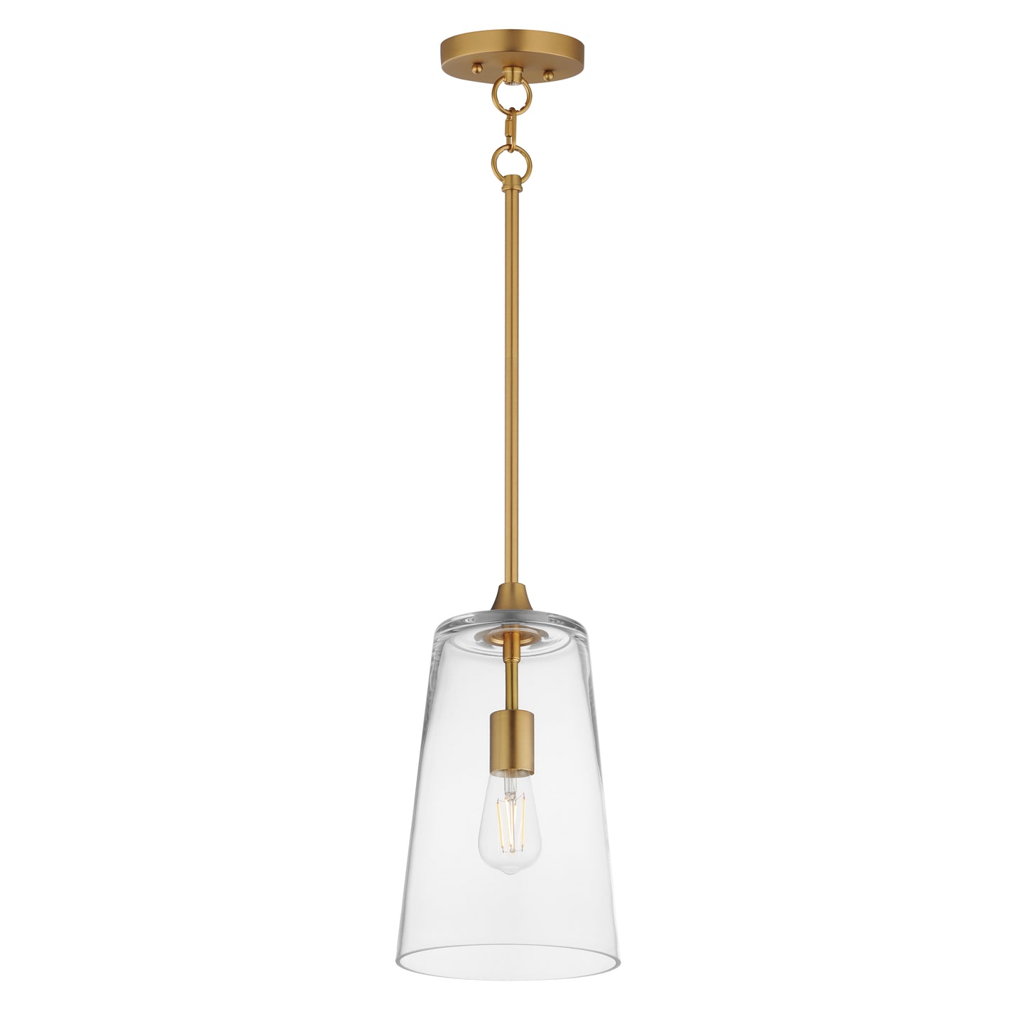 Hudson Pendant Natural Aged Brass by Maxim Lighting