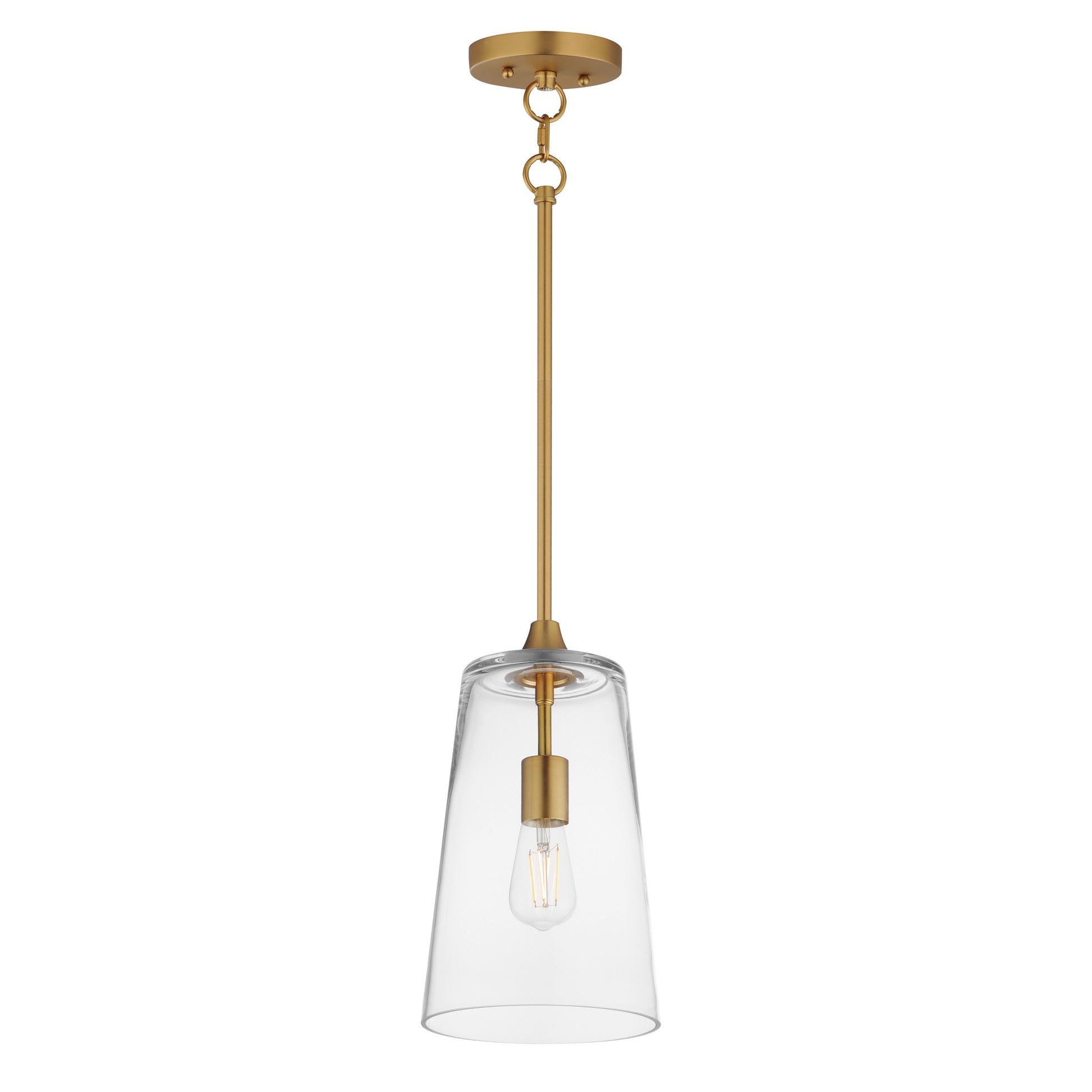 Hudson Pendant Natural Aged Brass by Maxim Lighting