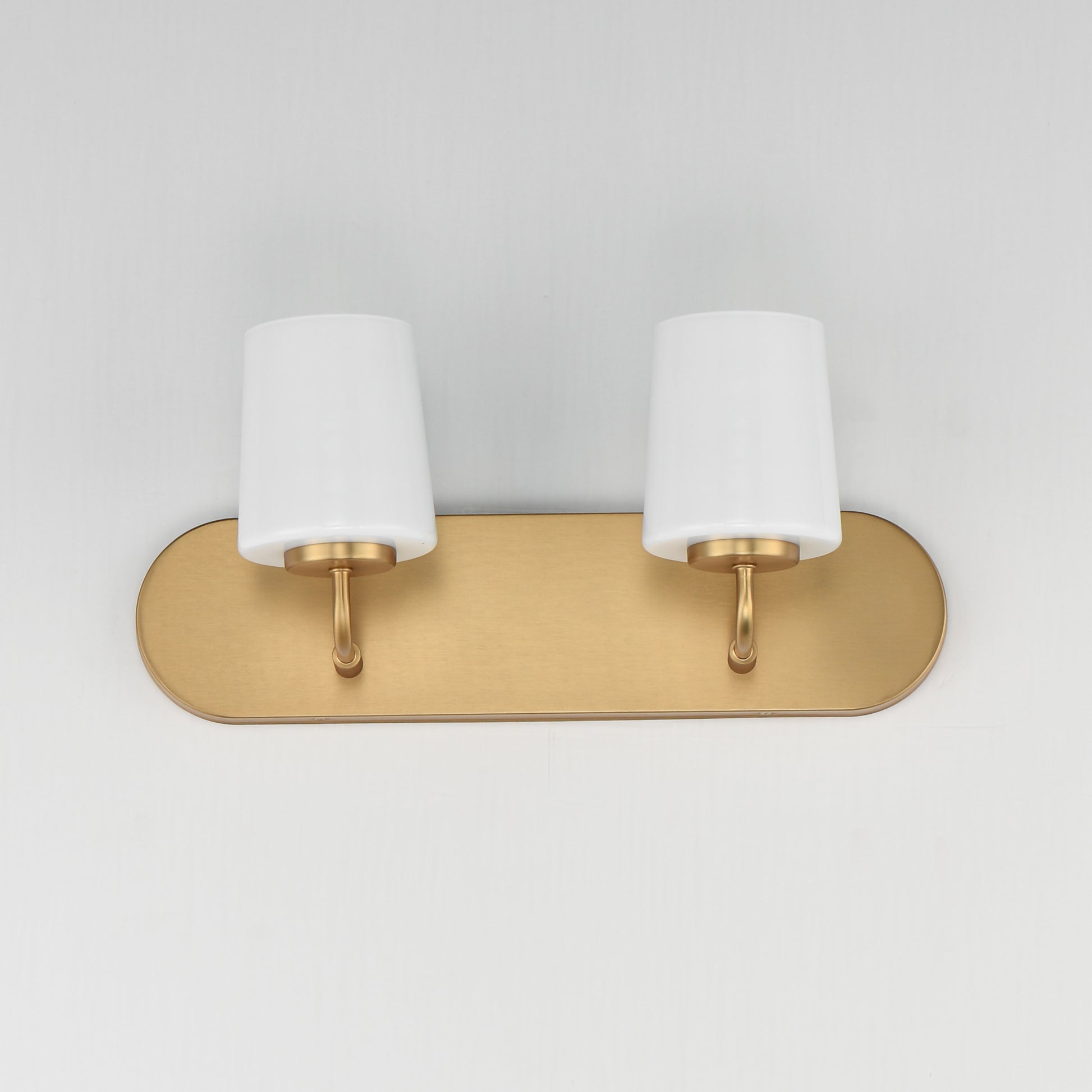 Durham 2-Light Strip Bath Vanity Natural Aged Brass by Maxim Lighting