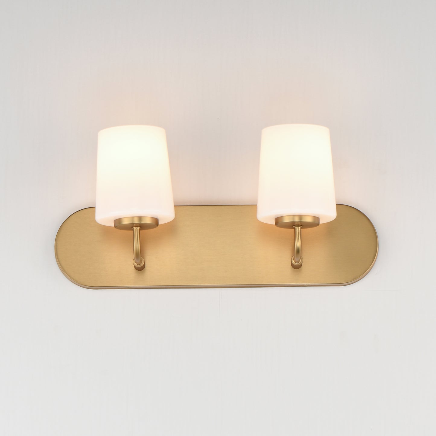 Durham 2-Light Strip Bath Vanity Natural Aged Brass by Maxim Lighting