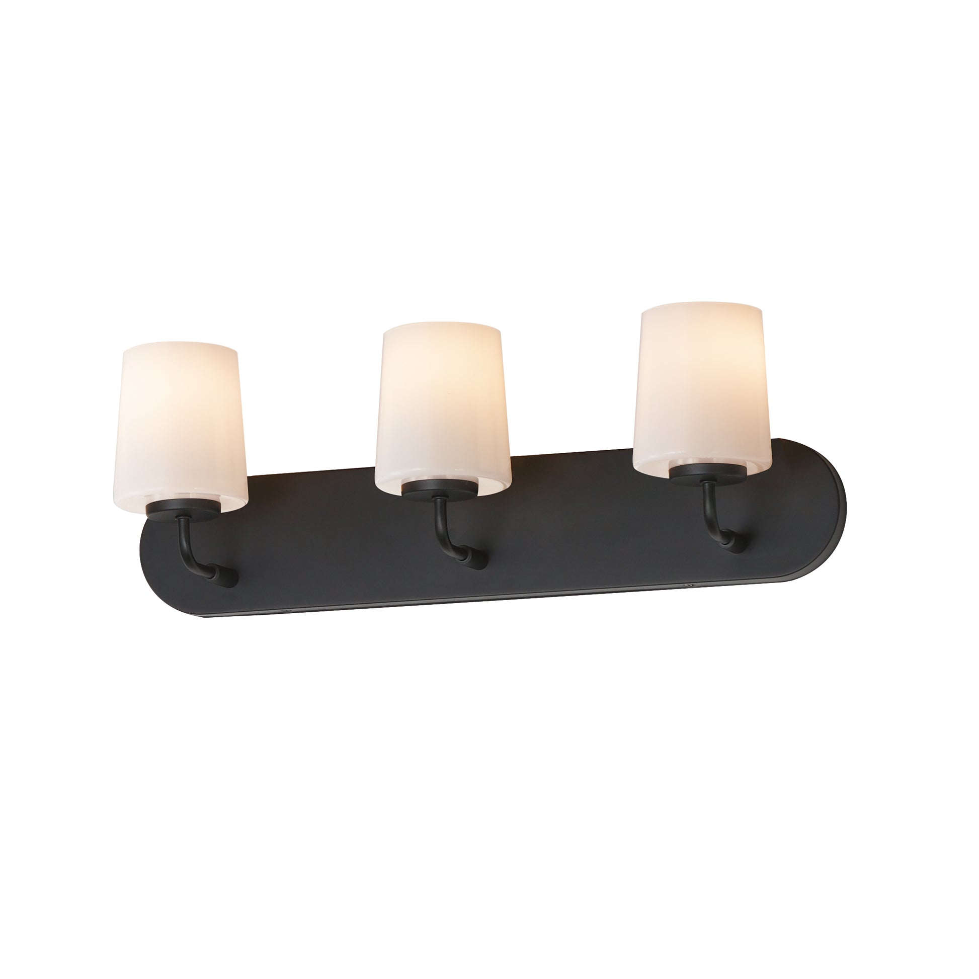 Durham 3-Light Strip Bath Vanity Black by Maxim Lighting