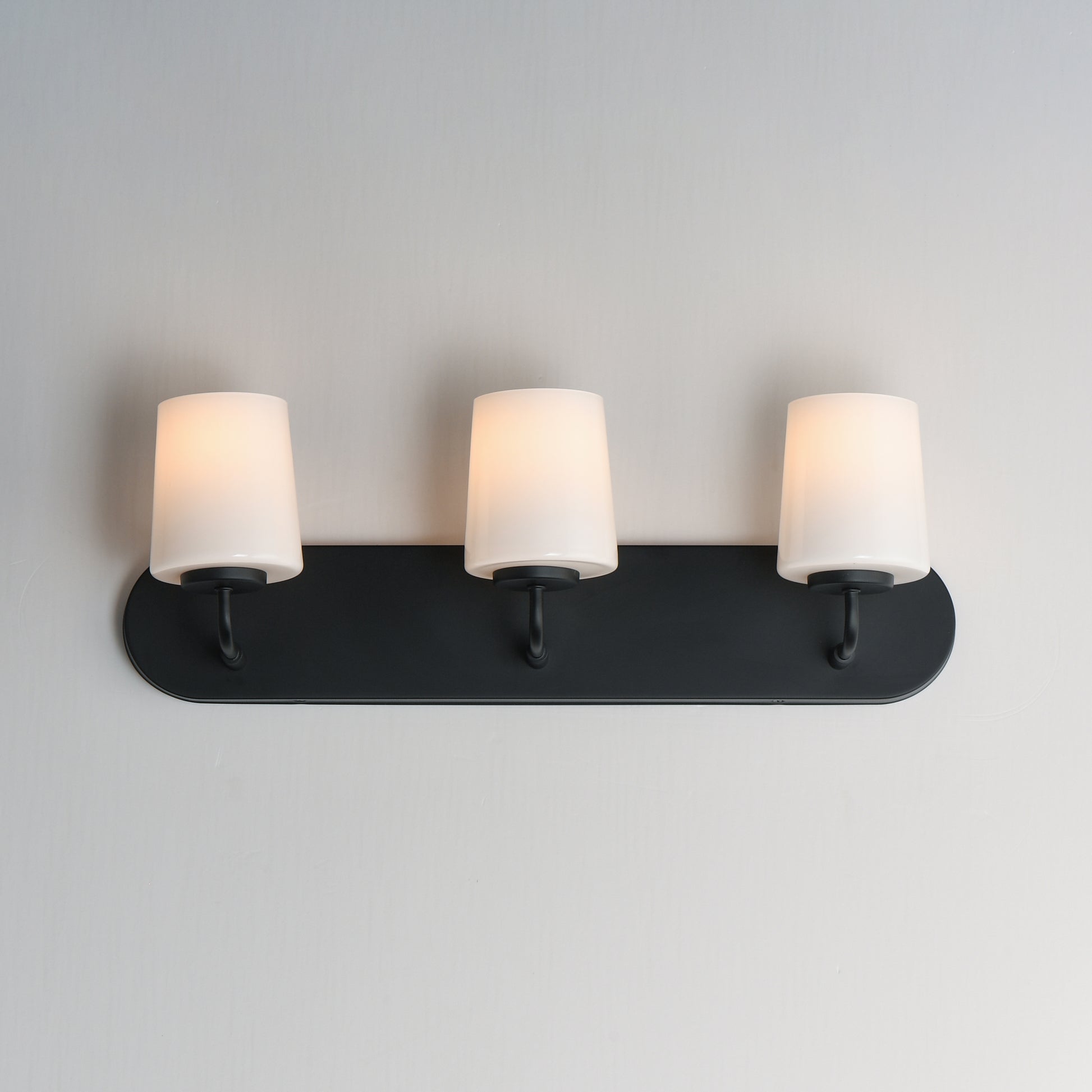 Durham 3-Light Strip Bath Vanity Black by Maxim Lighting