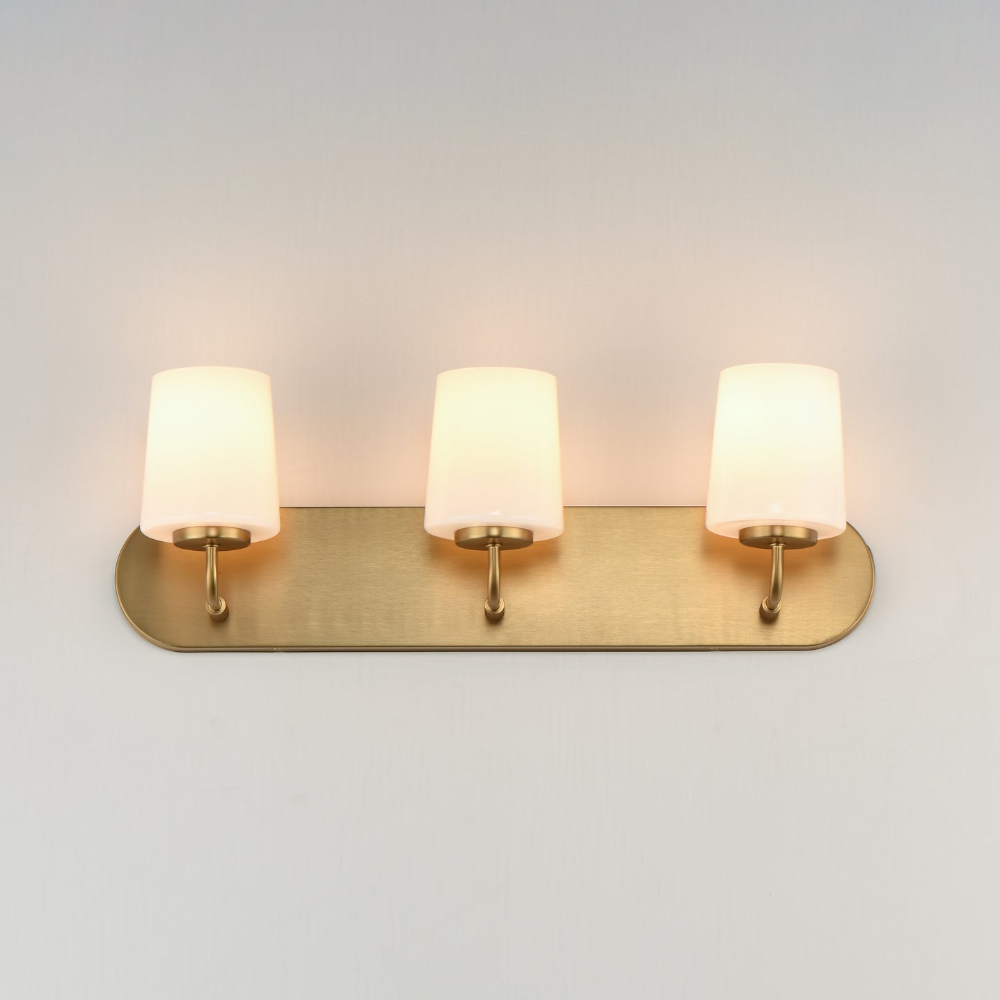 Durham 3-Light Strip Bath Vanity Natural Aged Brass by Maxim Lighting