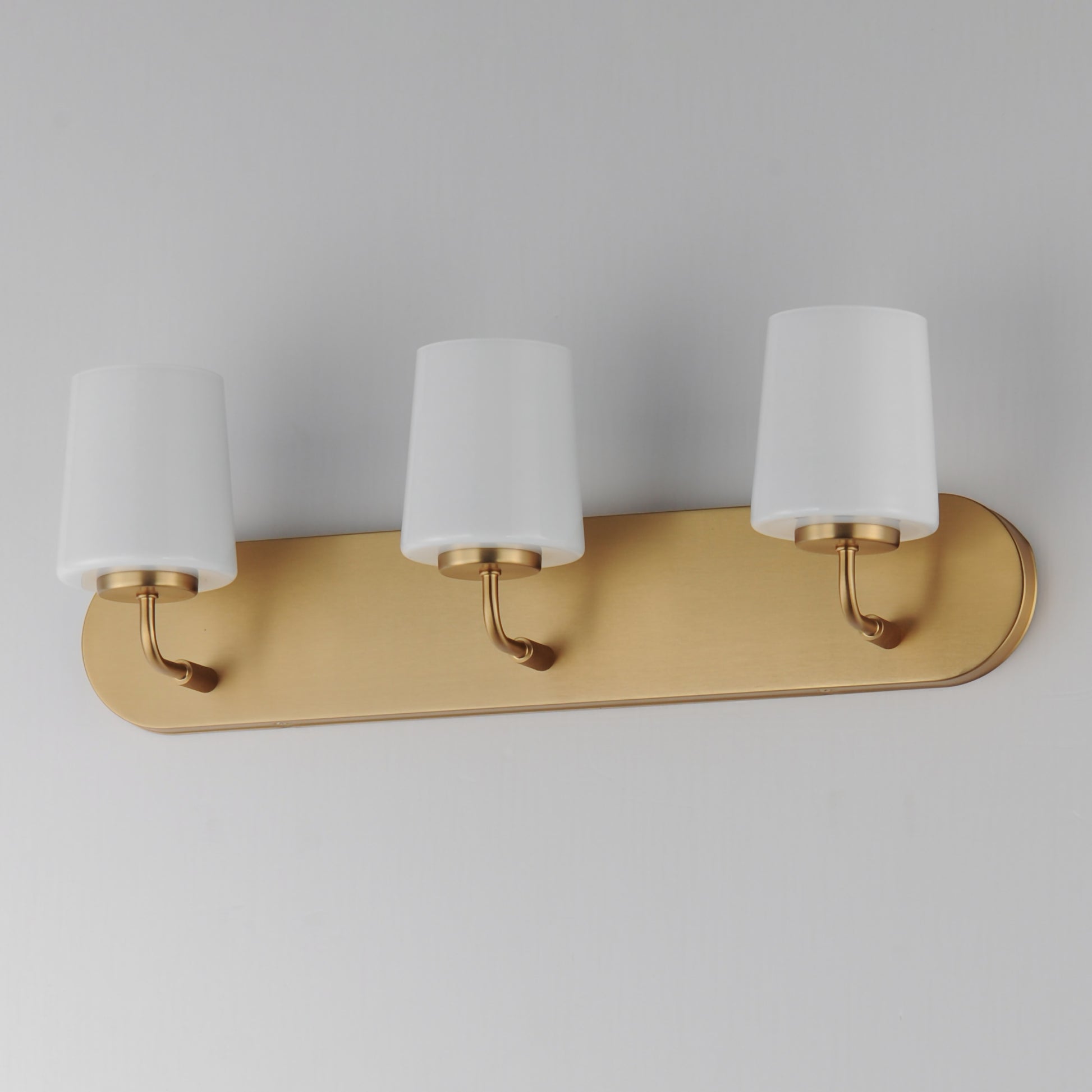 Durham 3-Light Strip Bath Vanity Natural Aged Brass by Maxim Lighting