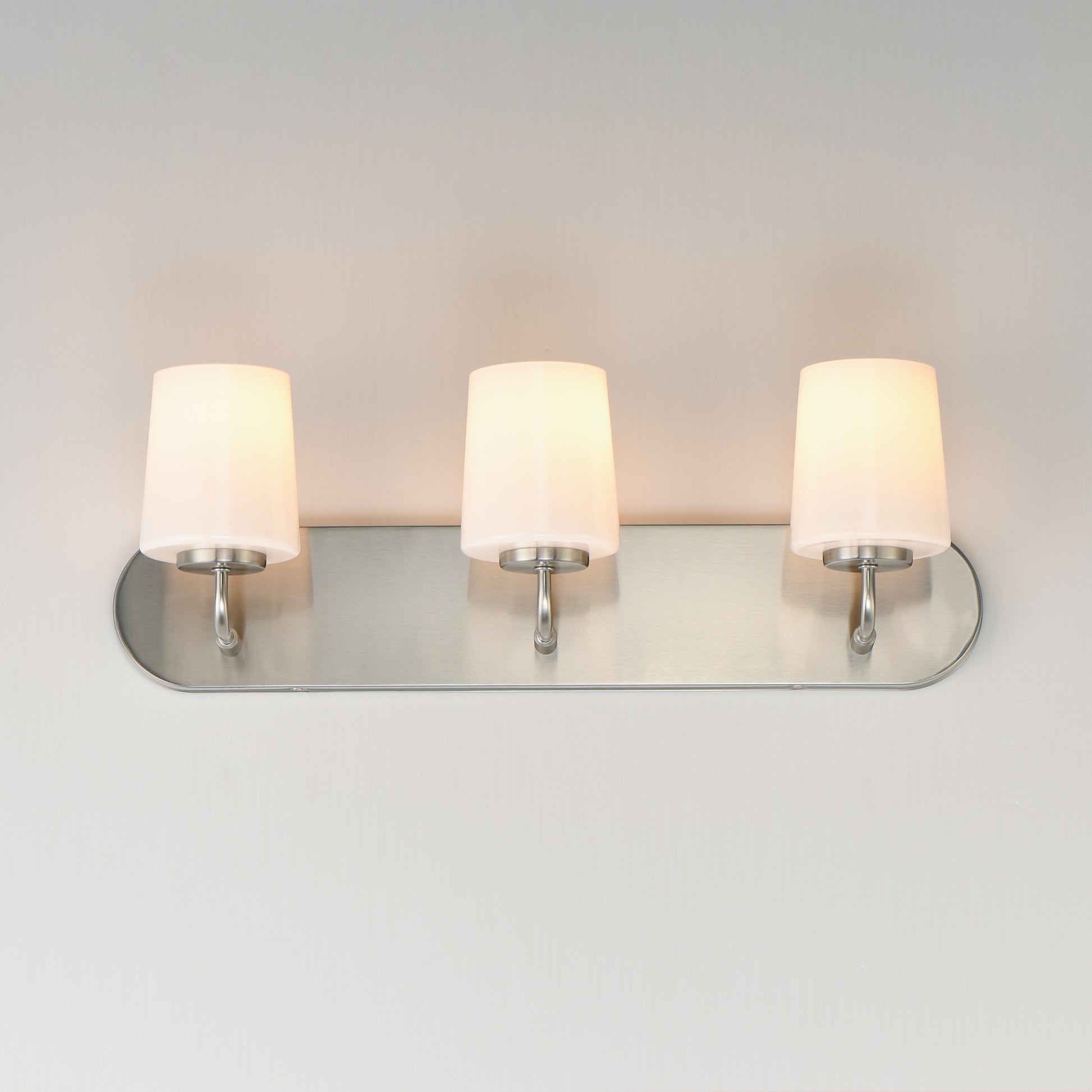 Durham 3-Light Strip Bath Vanity Satin Nickel by Maxim Lighting