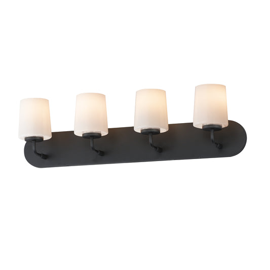 Durham 4-Light Strip Bath Vanity Black by Maxim Lighting