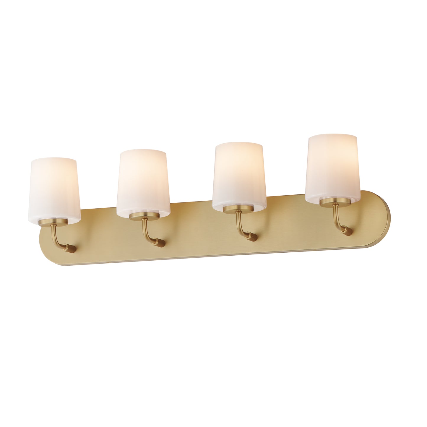 Durham 4-Light Strip Bath Vanity Natural Aged Brass by Maxim Lighting