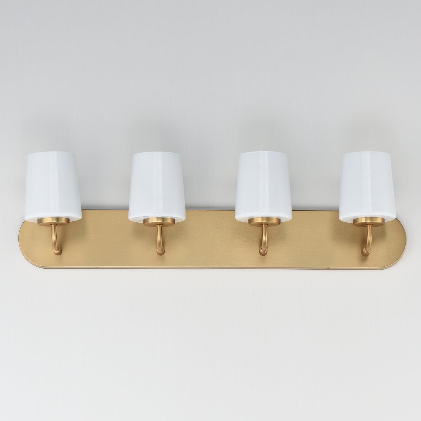 Durham 4-Light Strip Bath Vanity Natural Aged Brass by Maxim Lighting