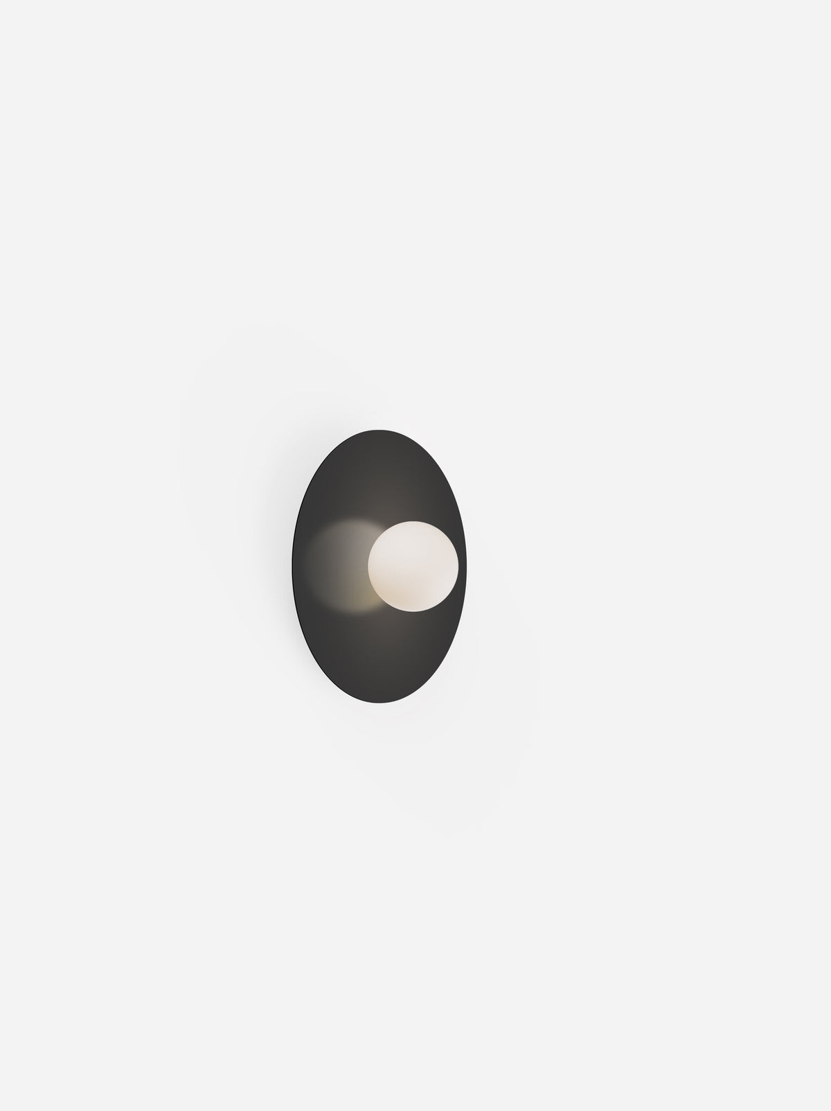 Pablo Designs Bola Disc Colors flush mount – 12" Black disc