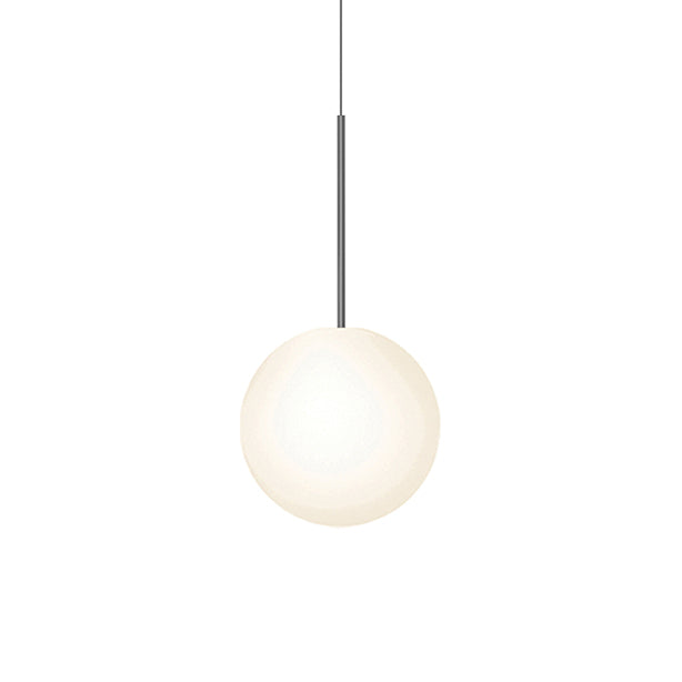 Pablo Designs Bola Sphere LED Pendant – 12" Sphere / Matte Black / 3000K